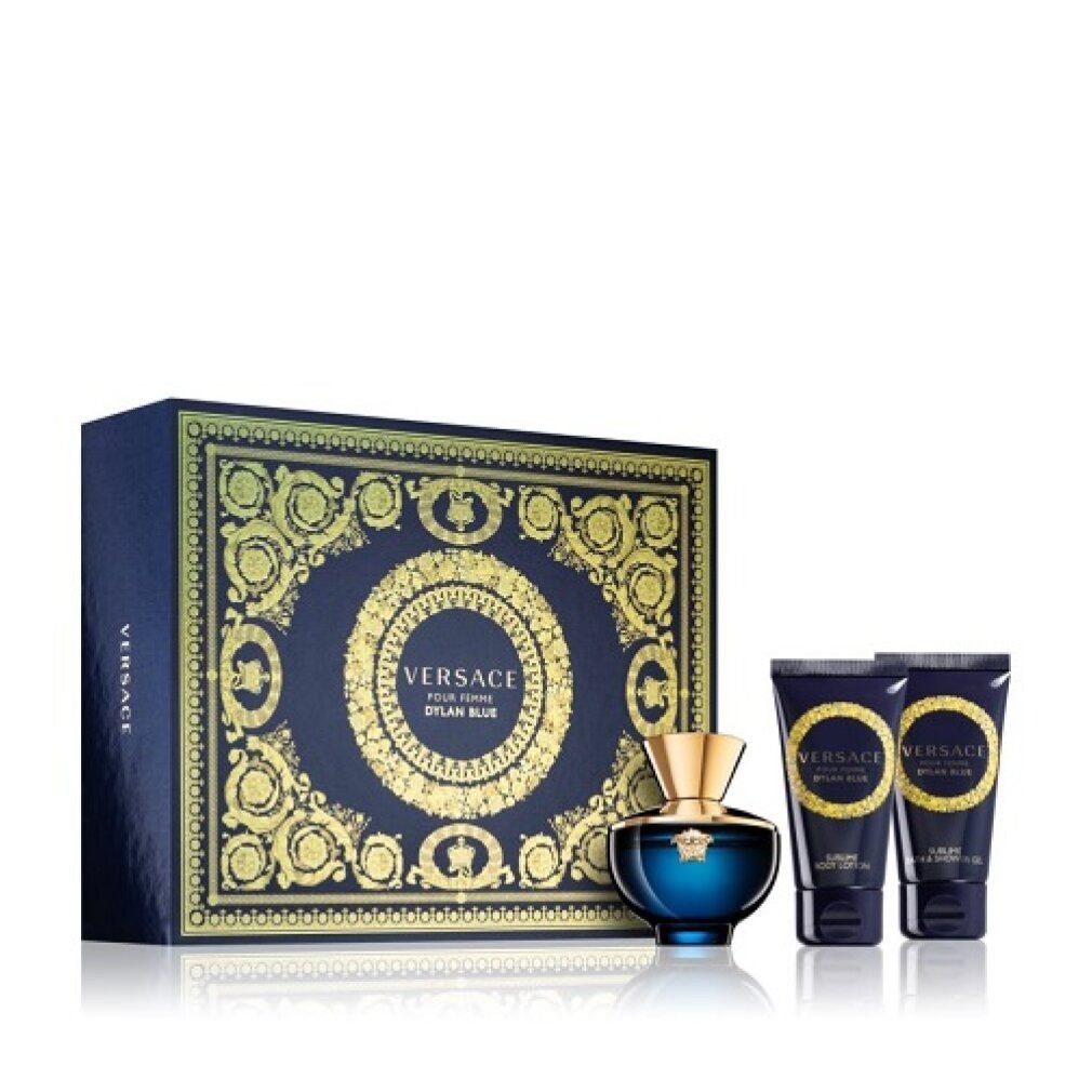 Versace Eau de Parfum Pour Femme Dylan Blue Geschenkset EDP + Body Lotion + Duschgel