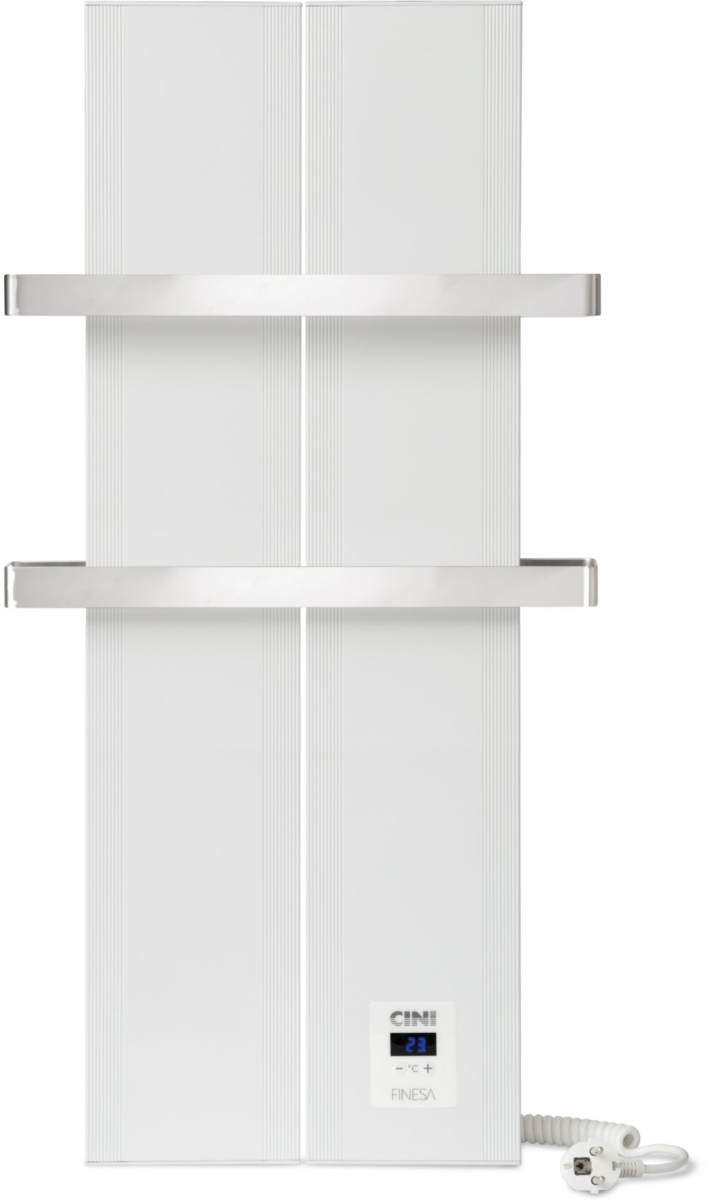 Finesa Elektrischer Badheizkörper GARANTIE 5 Wärmeabgabe Thermostat, Smarte 400-1200W, Weiß Jahre mit