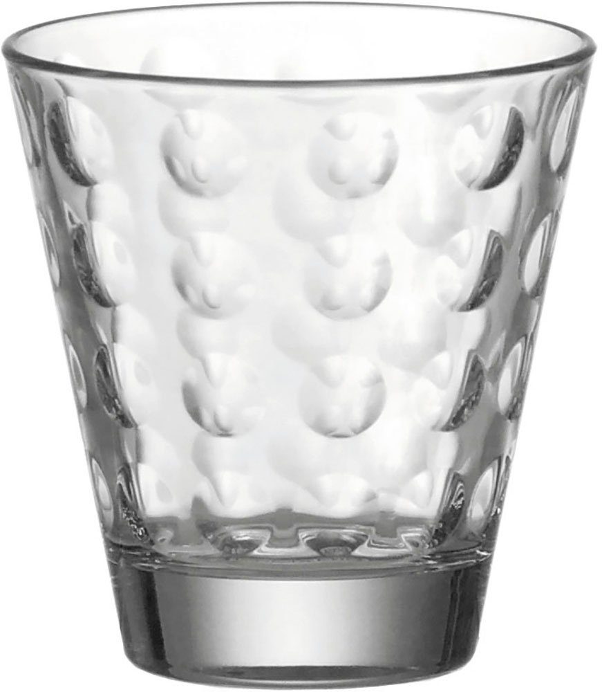 LEONARDO Gläser-Set OPTIC, 6-tlg., Glas, 215 ml, 6-teilig