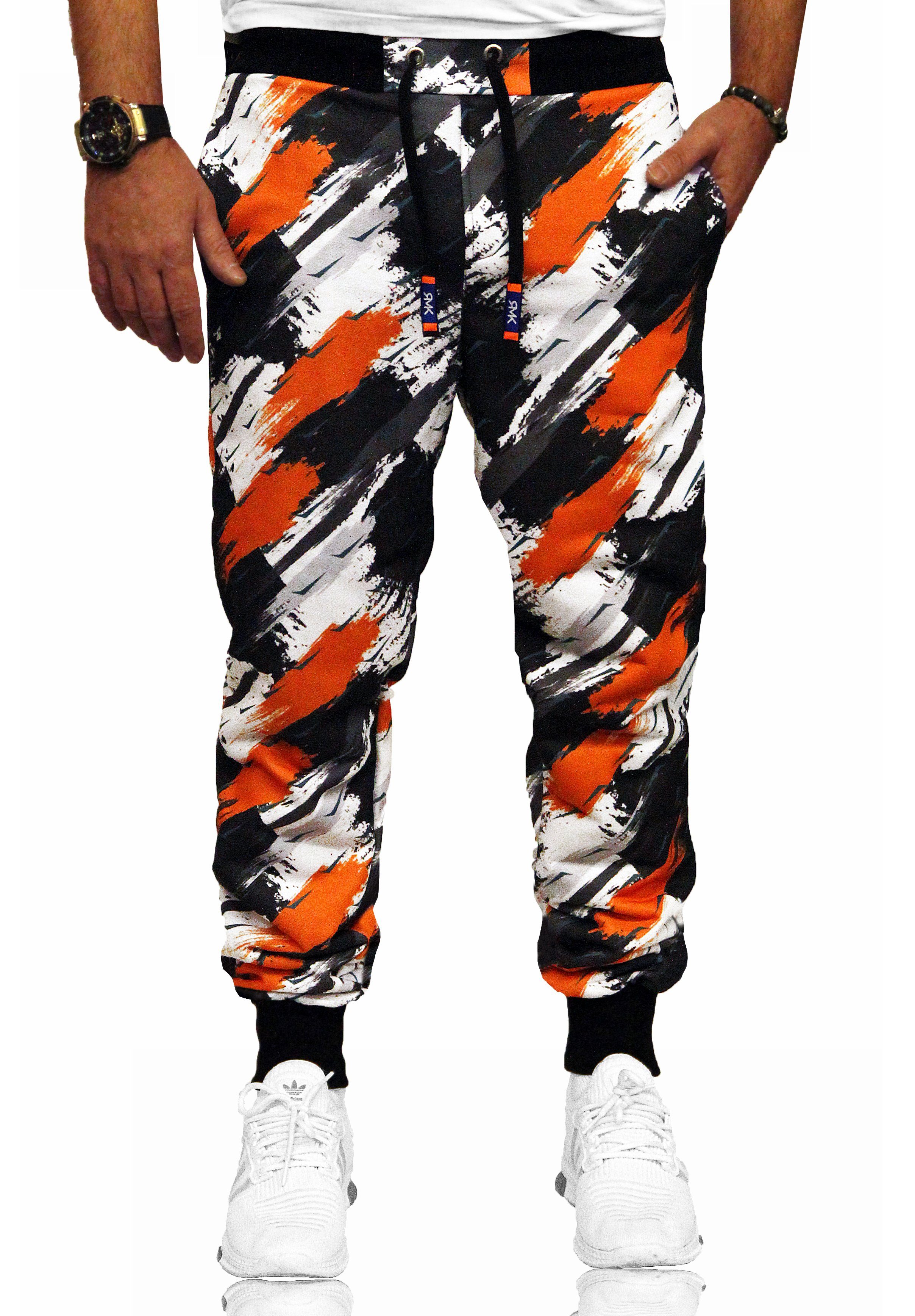 Orange Herren Jogginghose RMK Hose Sporthose