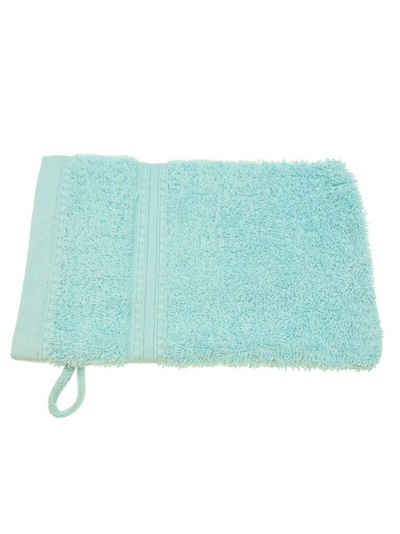 Julie Julsen Handtuch 1-Handtuch-Babyblau-Waschhandschuh 15 x 21 cm, Bio-Baumwolle (1-St)