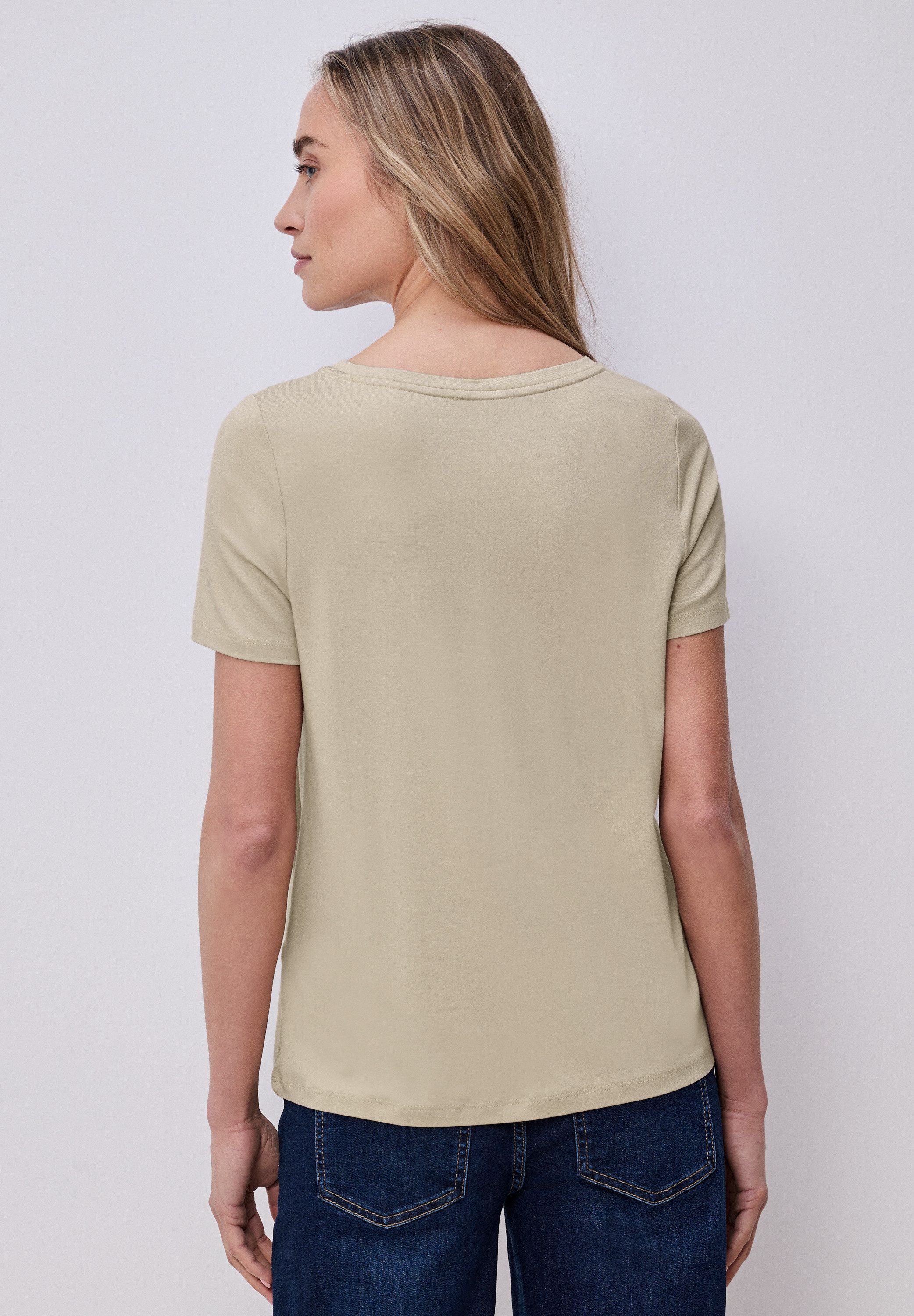 STREET ONE Rundhalsshirt Sommershirt mit Wording-Print – Bild 2 von 5