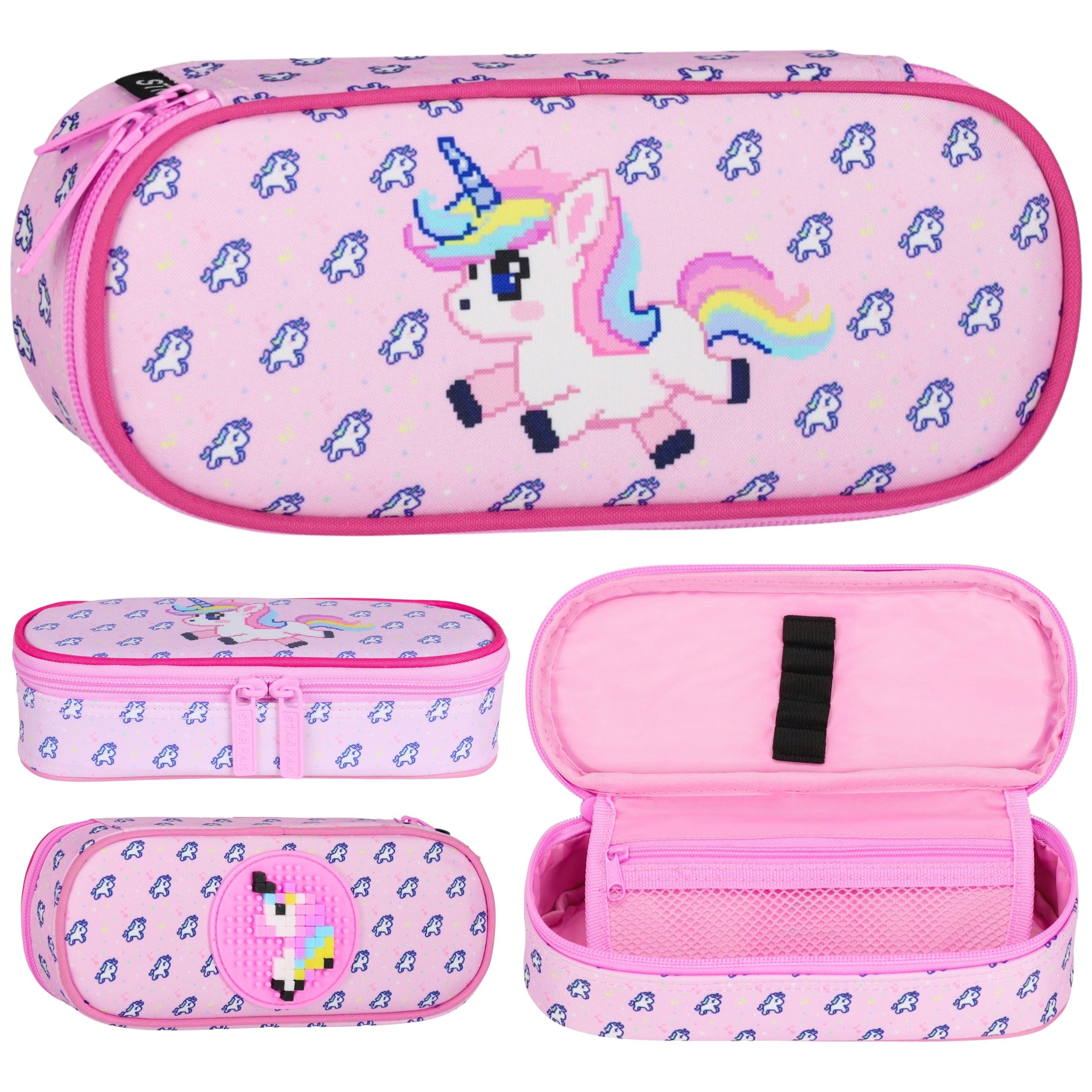 Sarcia.eu Federmäppchen Katze Federmäppchen mit Fächern, lila Etui, 22×10×5 cm