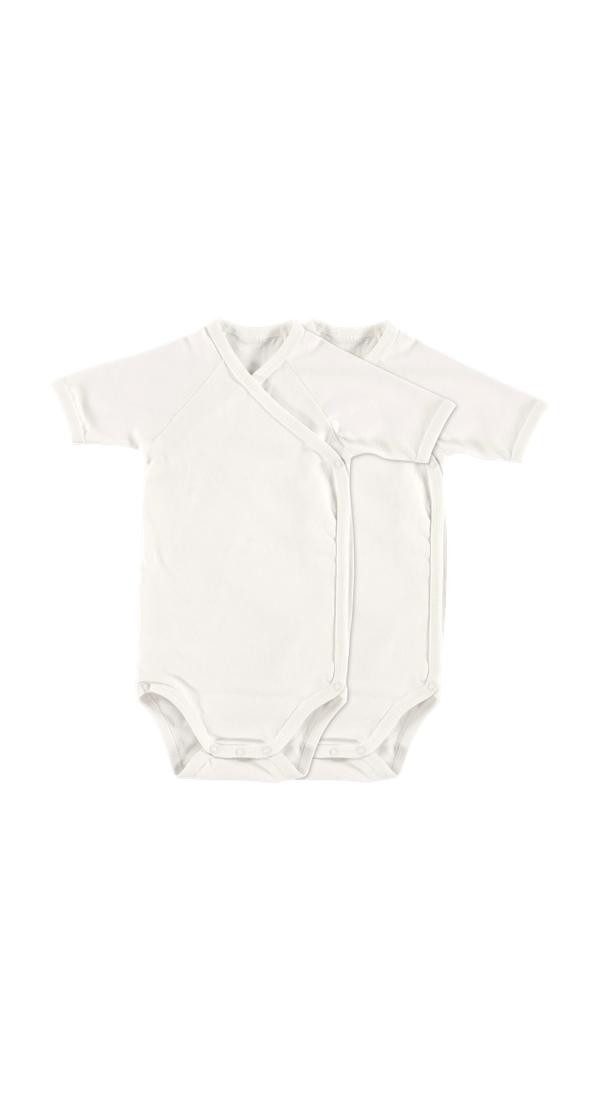 Wickelbody Baby Bodys 2er Kurzarm