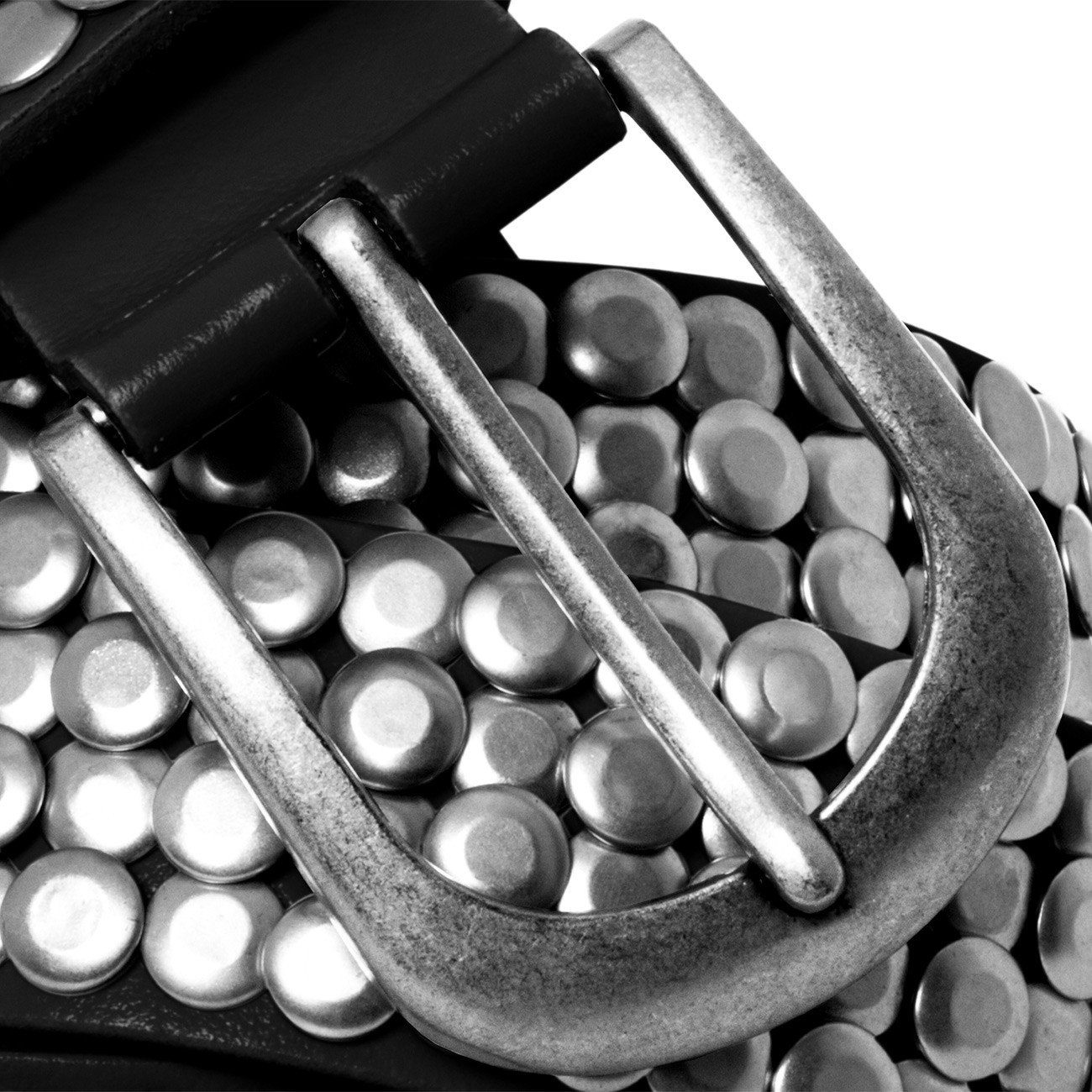 Caspar Nietengürtel GU272L Damen Vintage Leder Gürtel günstig online kaufen