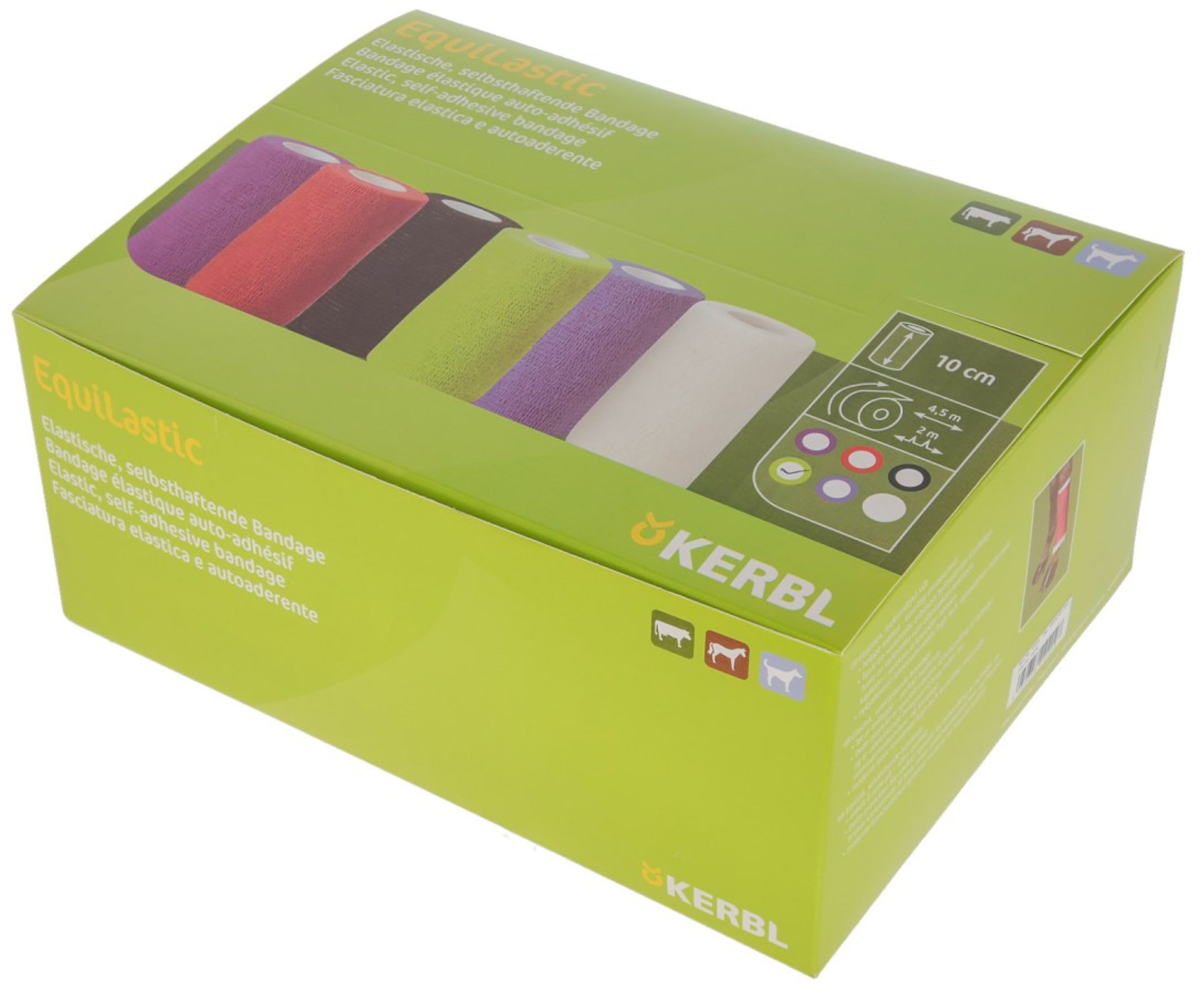 Kerbl Pferdebandage Kerbl EquiLastic selbsthaftende Bandage, rot, 10cm breit, 12 Stück