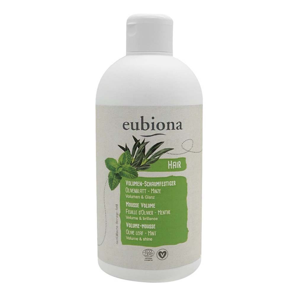 eubiona Haarschaum Volumen-Schaumfestiger - Olivenblatt-Minze 500ml