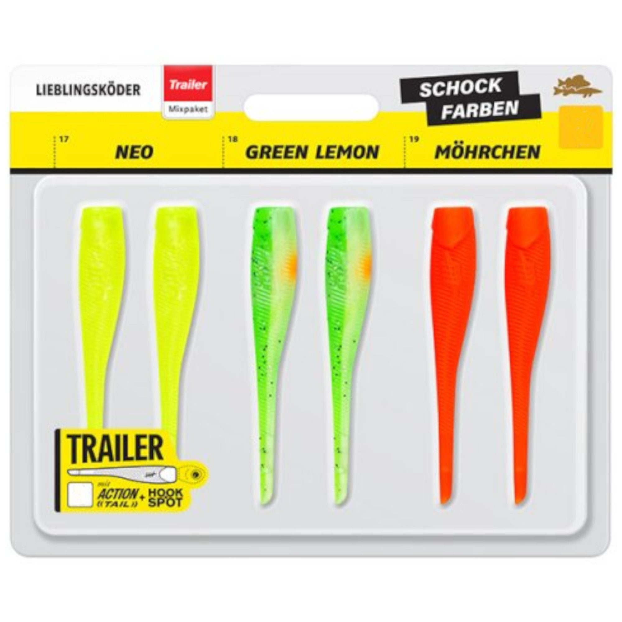 Lieblingsköder Kunstköder 7cm Trailer Schockfarben
