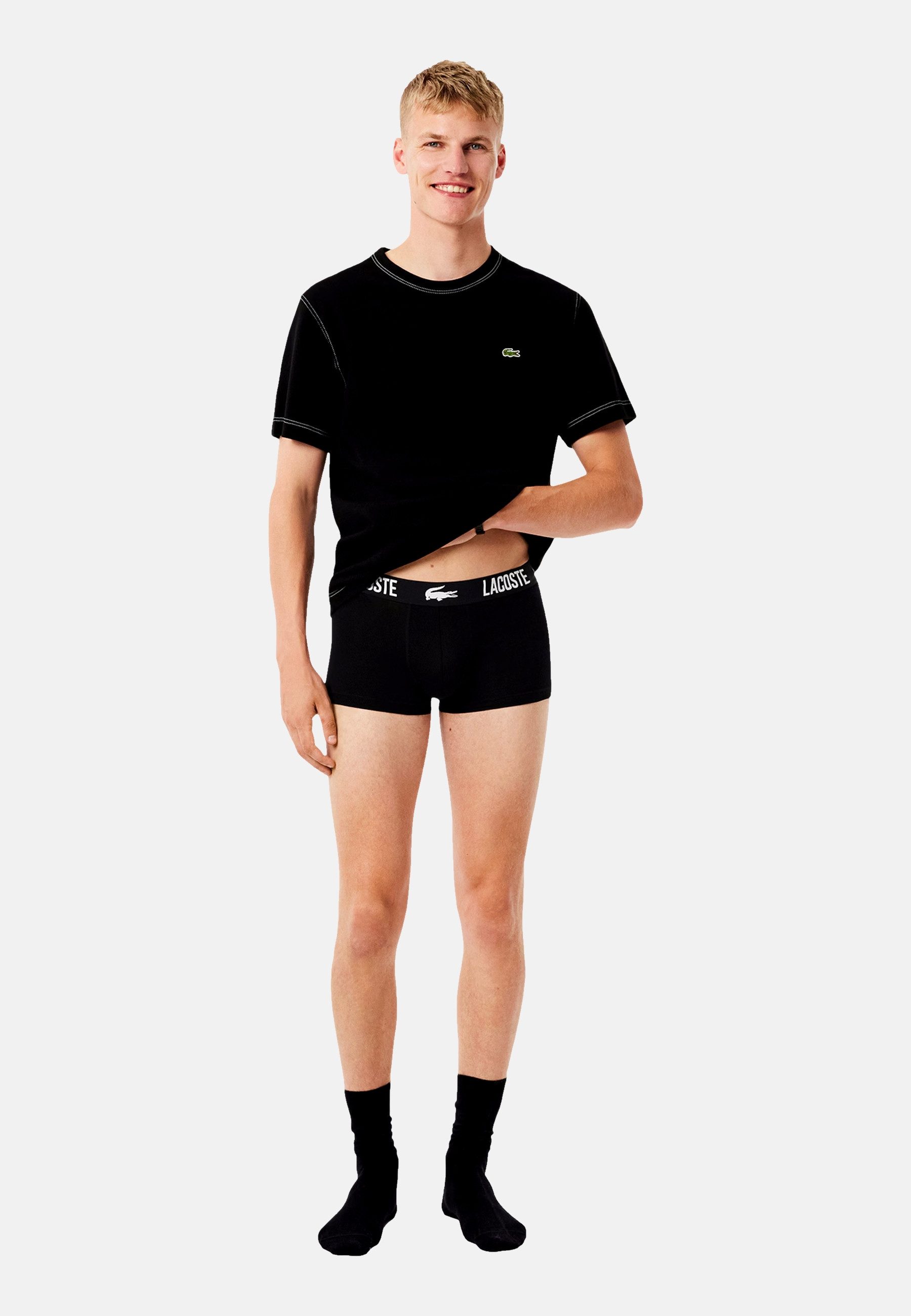 Lacoste Boxershorts Boxershorts Unterhosen 3-Pack (3-St)