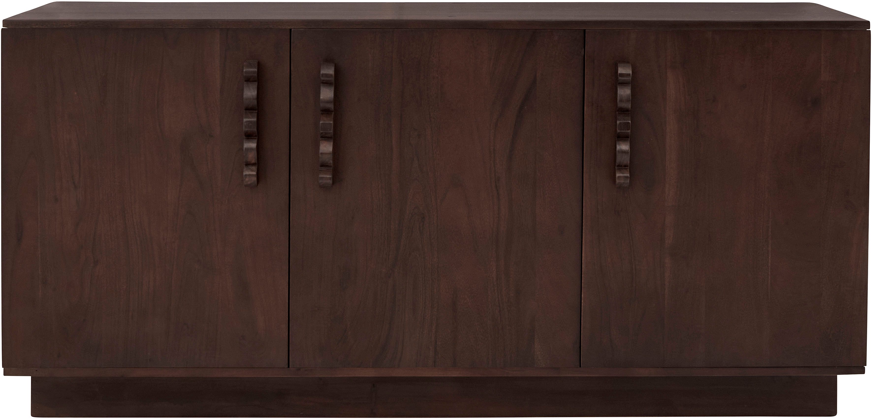 LeGer Home by Lena Gercke Sideboard EMINA, Akazie Massivholz, 146cm Kommode, mit Soft-Close und Designgriffen