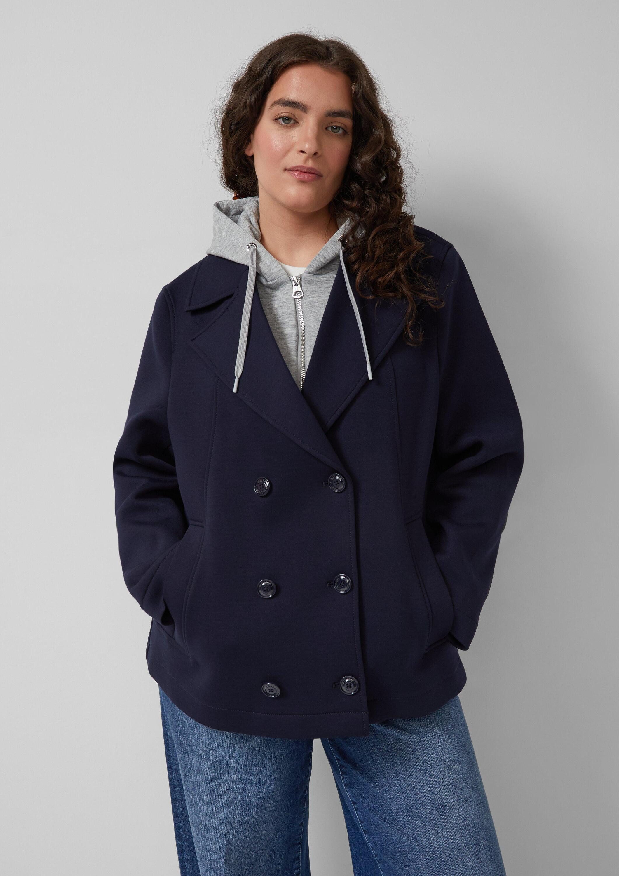 s.Oliver Funktionsjacke Outdoor-Jacke Cabanjacke aus Scuba mit herausnehmbarem Einsatz