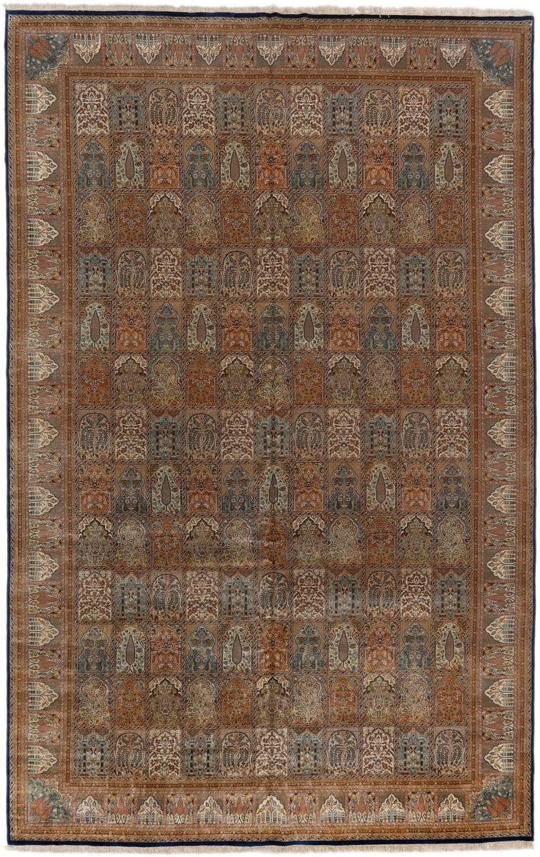 Orientteppich Indo Ghom 352x556 Handgeknüpfter Orientteppich, Nain Trading, rechteckig, Höhe: 12 mm