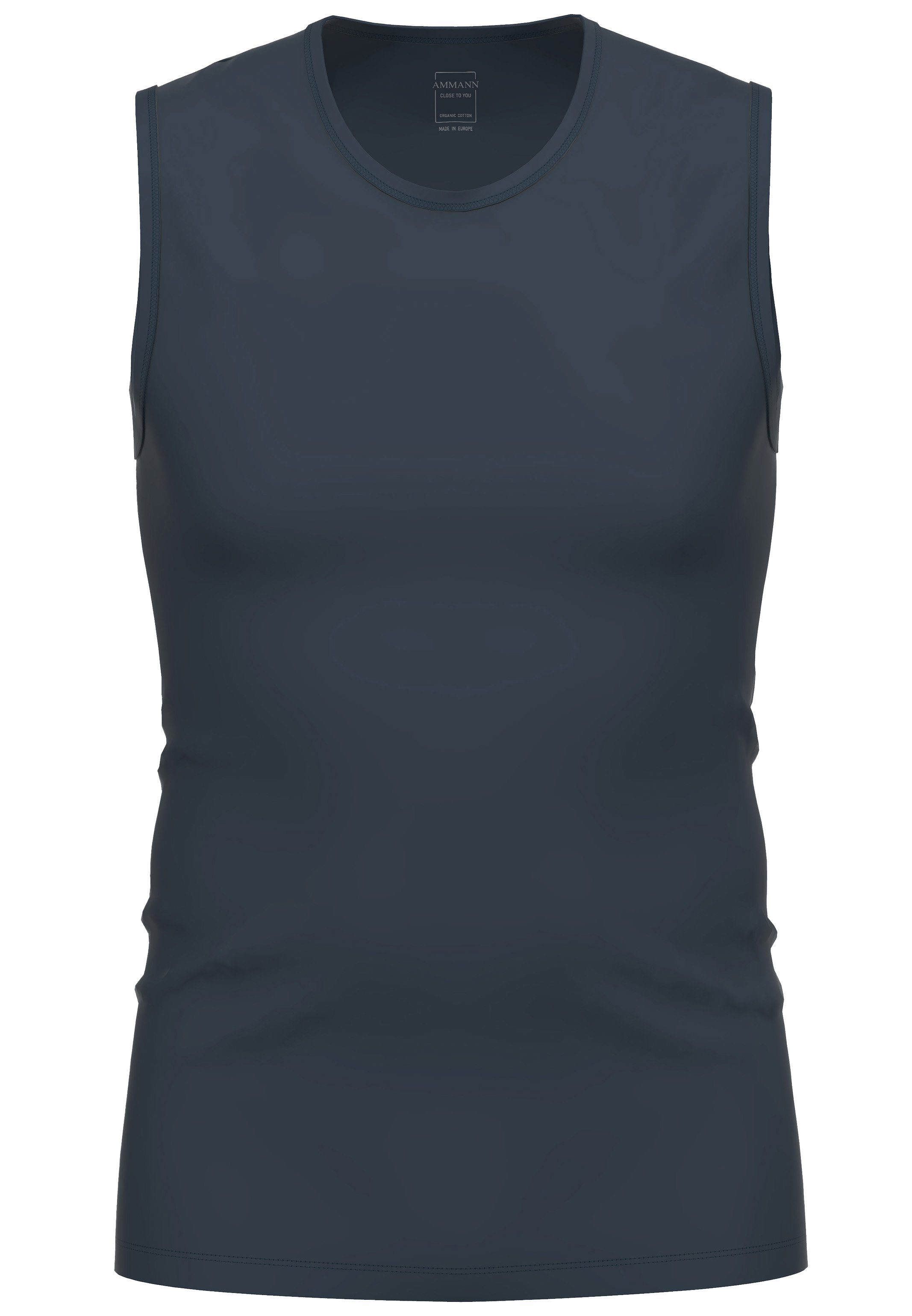 Ammann Unterhemd Close to you (1-St) Unterhemd / Tanktop - Baumwolle - Atmungsaktiv - Elastisches Material Nightblue