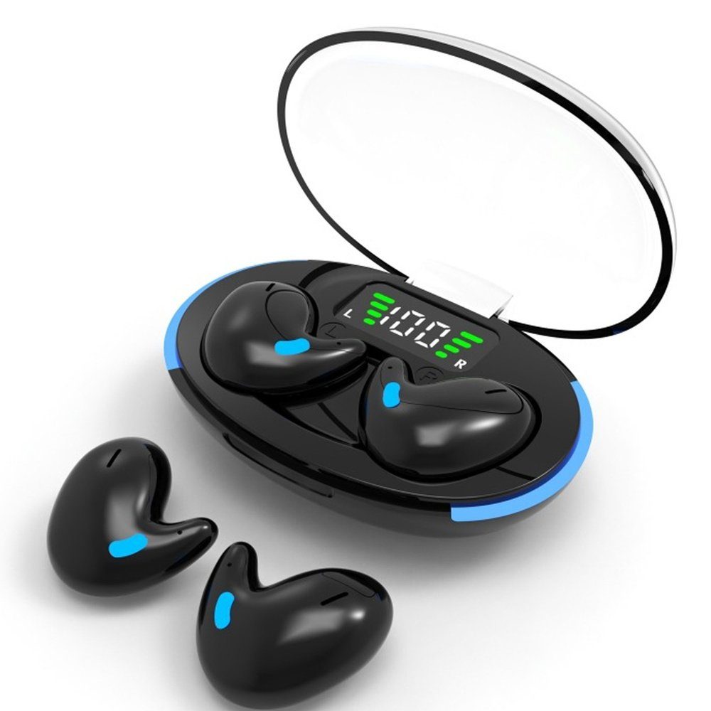 Schwarz) Devenirriche ( Bluetooth-Kopfhörer – kabellose Aktive In-Ear-Bluetooth-Ohrhörer Ohrhörer Echte