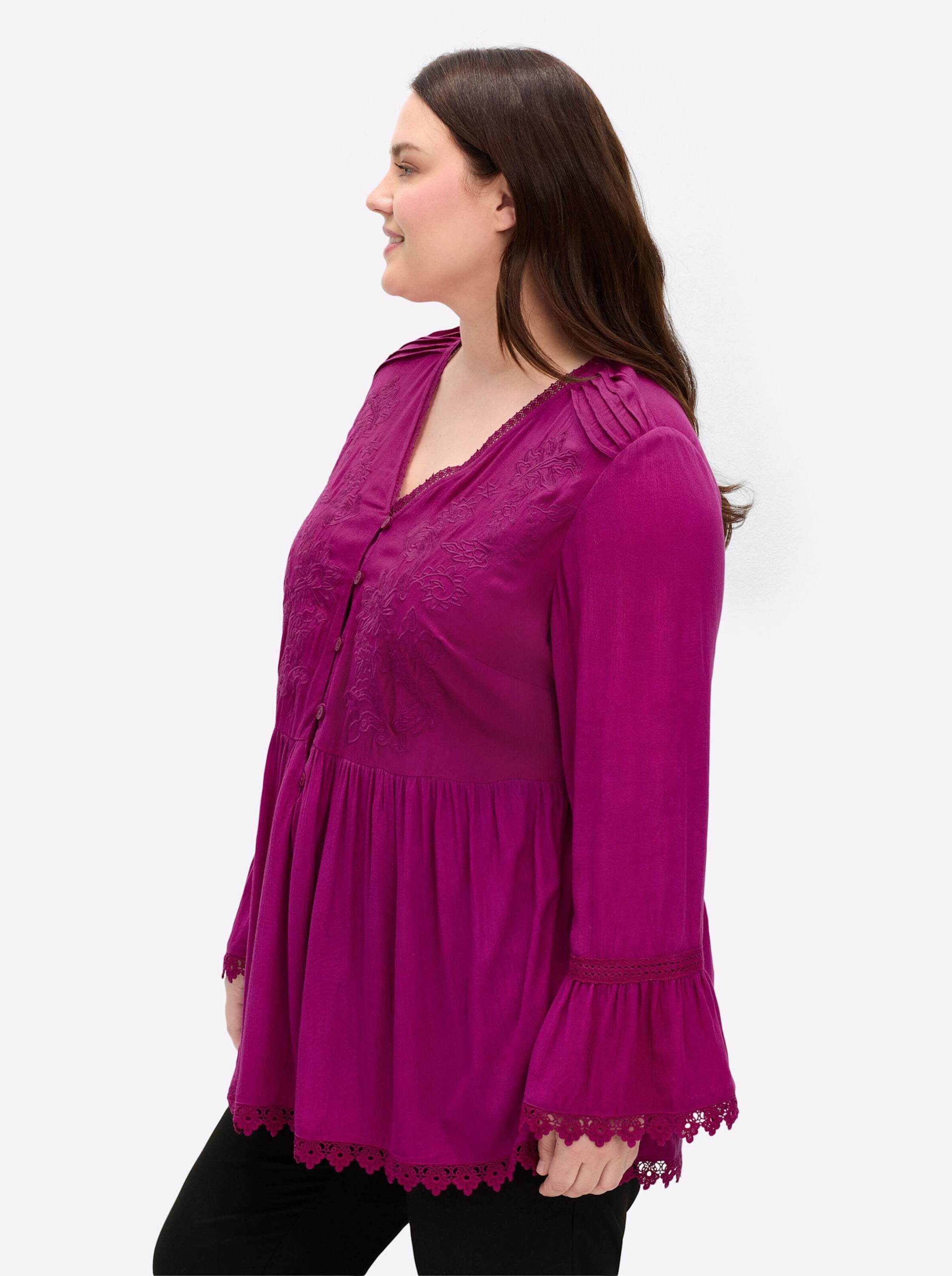 sheego by Joe Browns Klassische Bluse Tunika Langarm