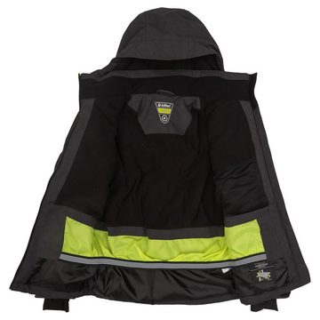 Killtec Skianzug Jungen Skijacke + Skihose (anthrazit/ limette, Gr. 128)