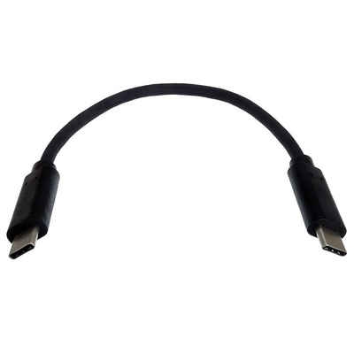 shortix USB-C-Verbindungskabel: USB-C auf USB-C bis zu 10 Gbit/s. 20/50cm. USB-Kabel, USB-C, USB-C (20 cm), kurz, Datenübertragung bis zu 10 Gbit/s