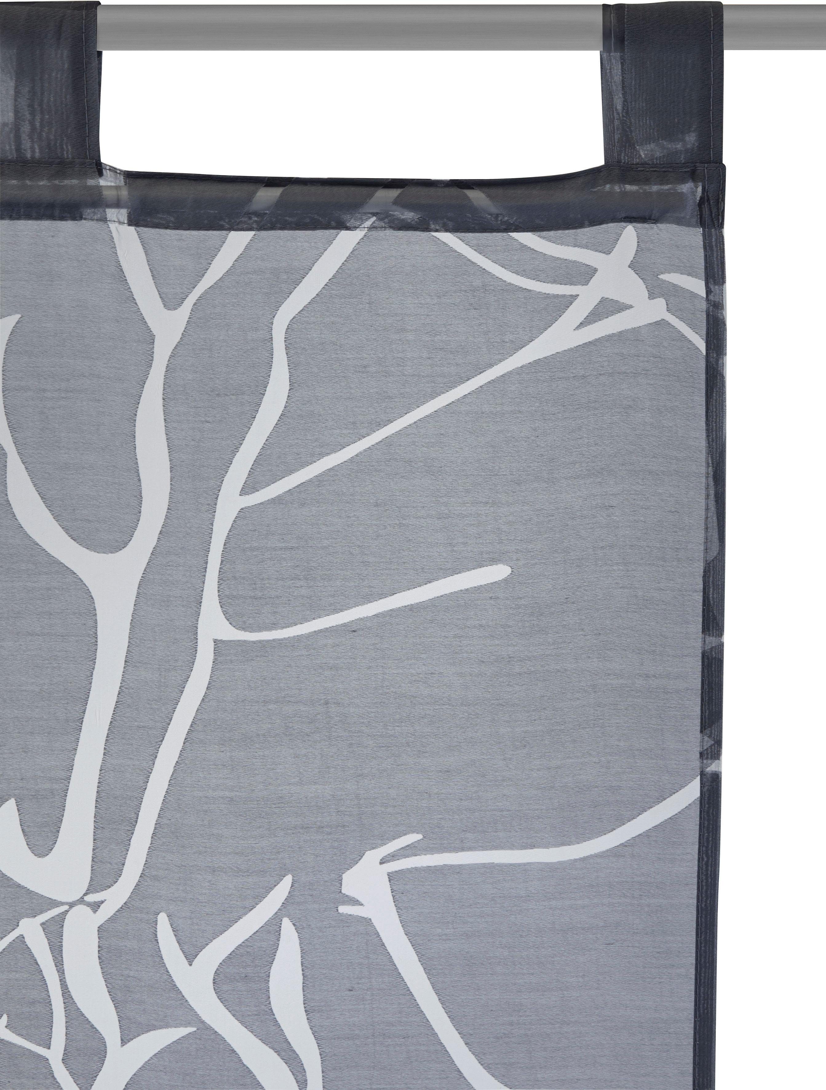 my home Schiebegardine Anna (1 St), Schlaufen, halbtransparent, Ausbrenner, günstig online kaufen