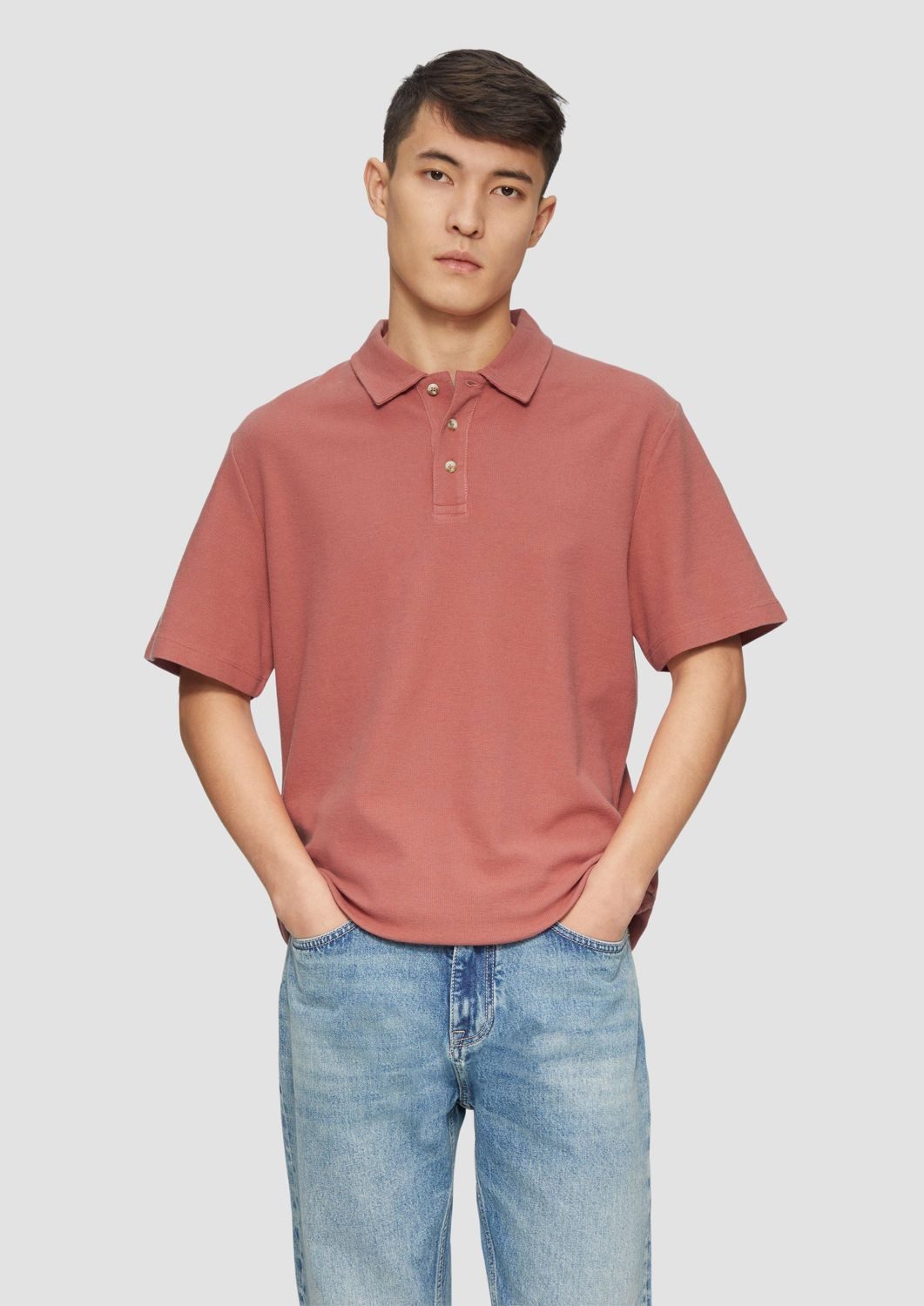 s.Oliver Poloshirt Poloshirt mit Waffelstruktur und günstig online kaufen