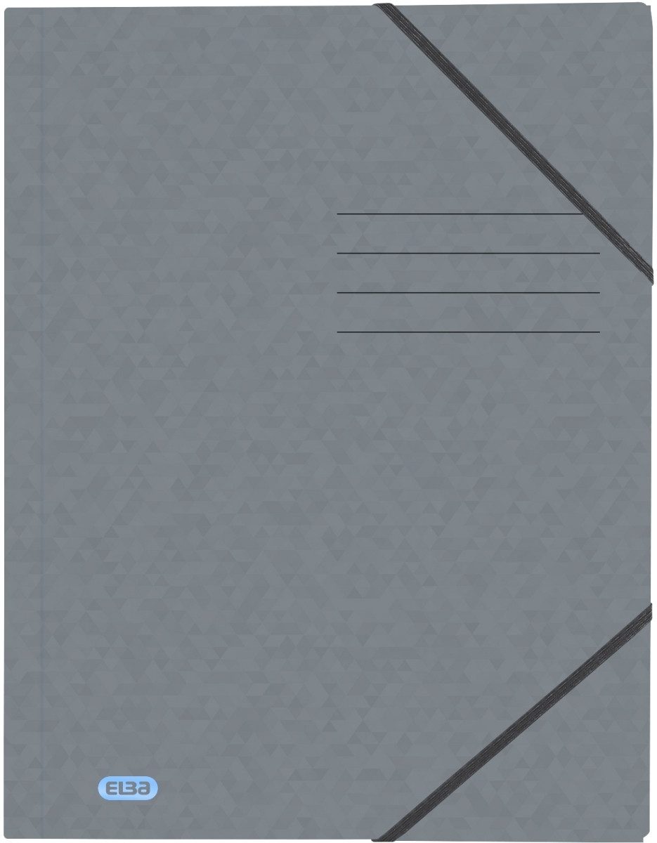 Fächermappe Eckspannmappe Top File+ A4 3 Klappen grau