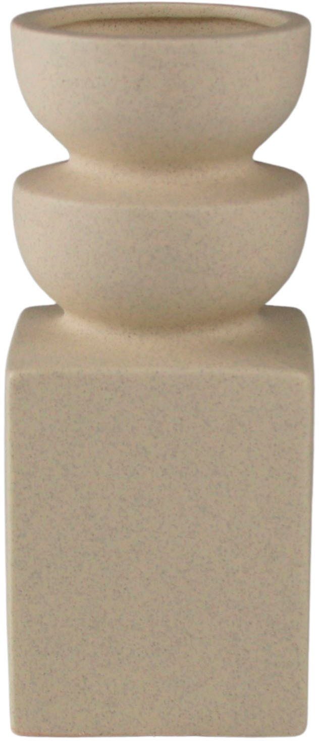 Dekovase Tischvase aus Keramik, Höhe ca. 18,5 cm