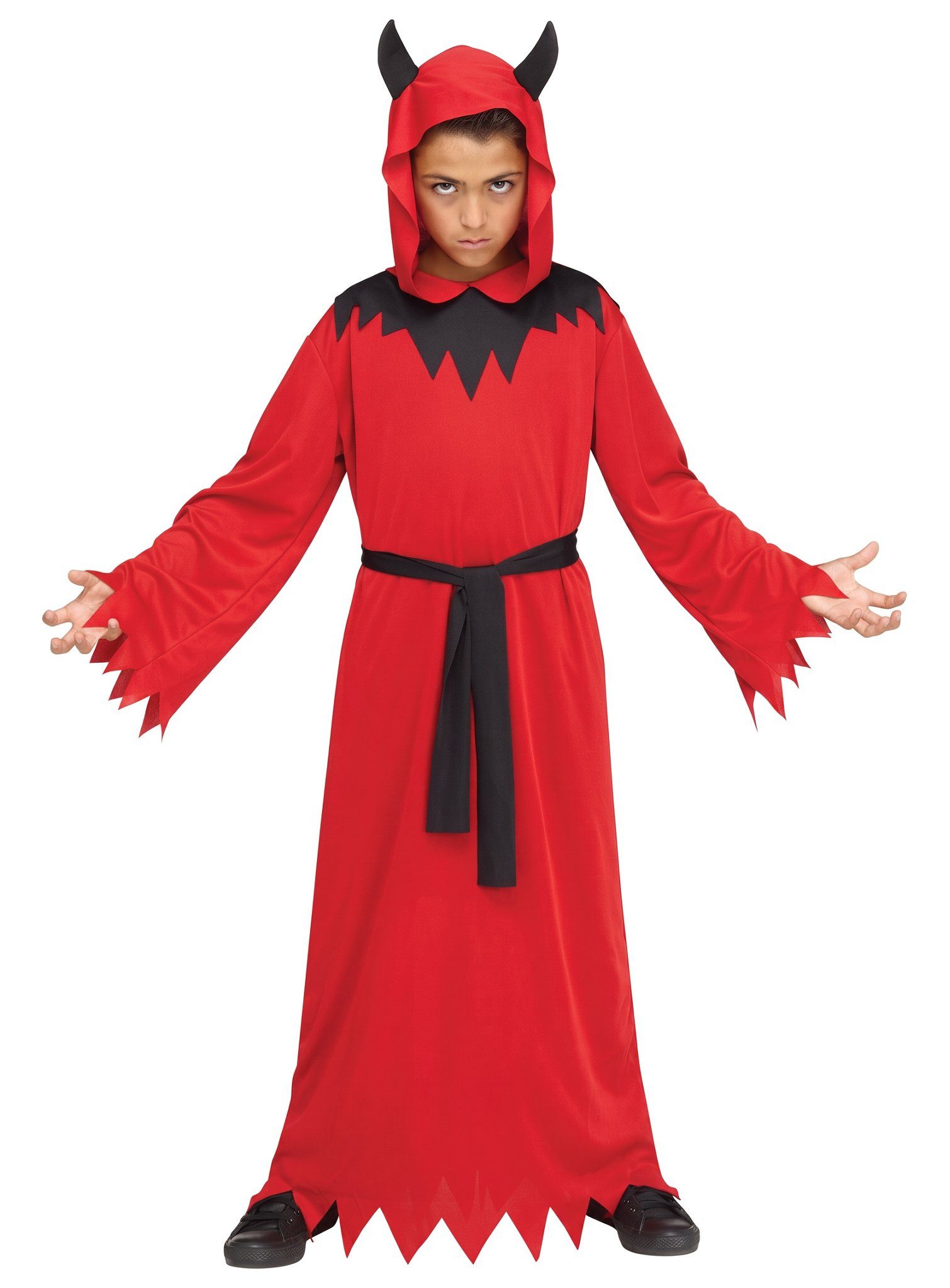 Fun World Teufel-Kostüm Teufelspriester - Halloween Kostüm Kinder Junge, Für kleine Dämonen und Teufelsanbeter