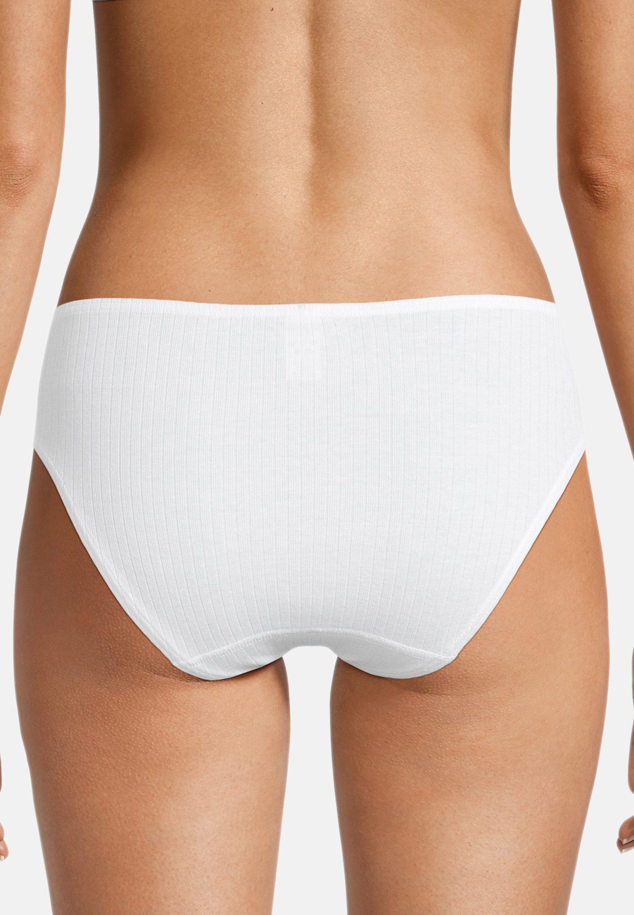 conta Hüftslip 3er Pack Feinripp (Spar-Set, 3-St) Hüftslip - Baumwolle - Atmungsaktiv - Ummantelter Elastikbund