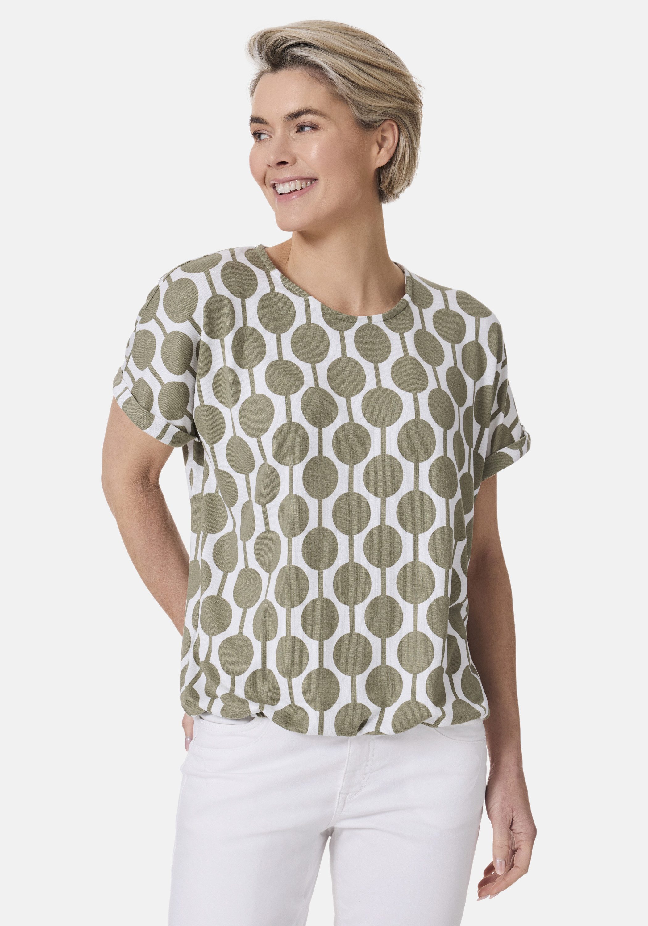 STOOKER WOMEN Kurzarmshirt STCLEA Print T-Shirt Regular Fit T-Shirt Spitzen günstig online kaufen