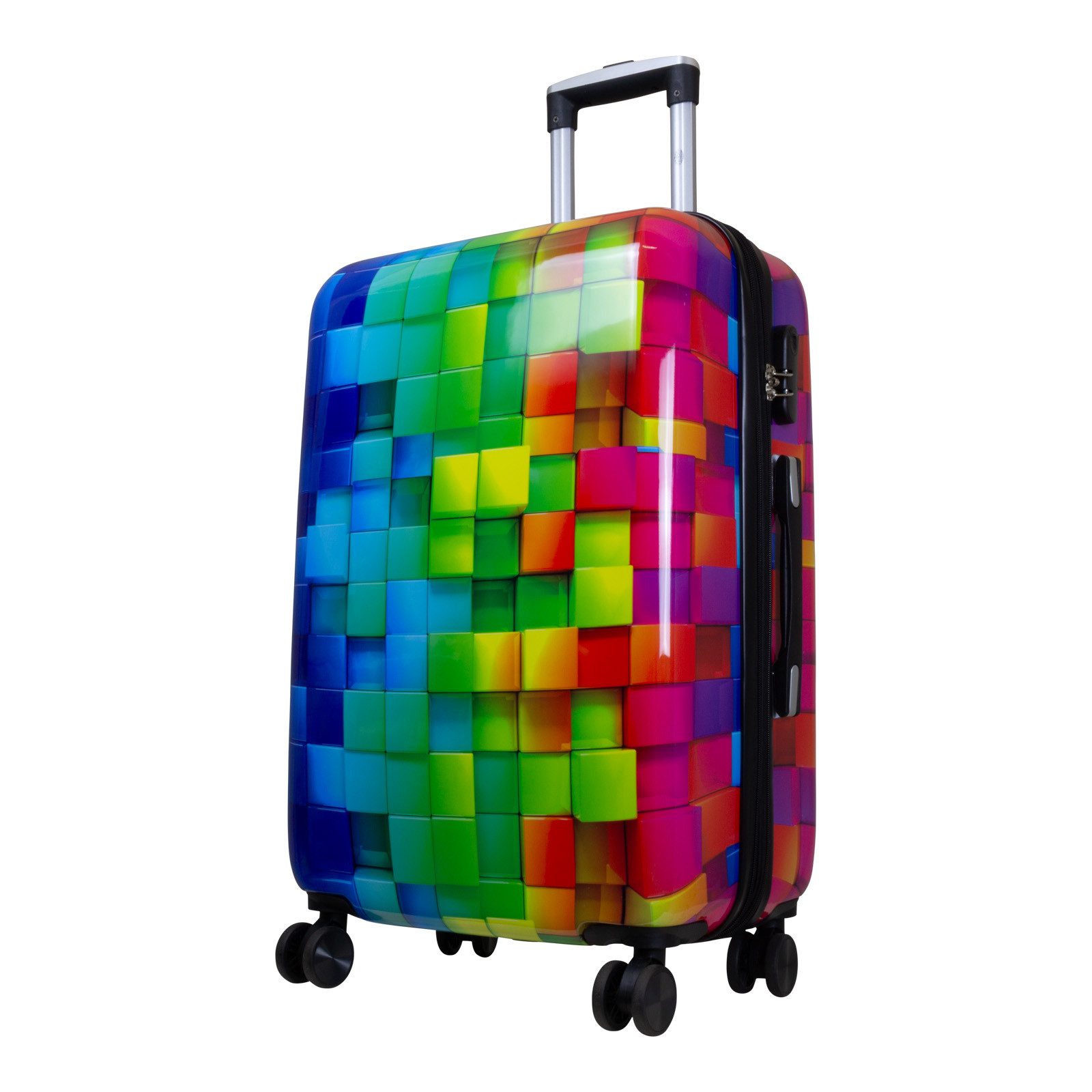 Trendyshop365 Hartschalen-Trolley Motivkoffer mit mehrfarbigem 3D günstig online kaufen