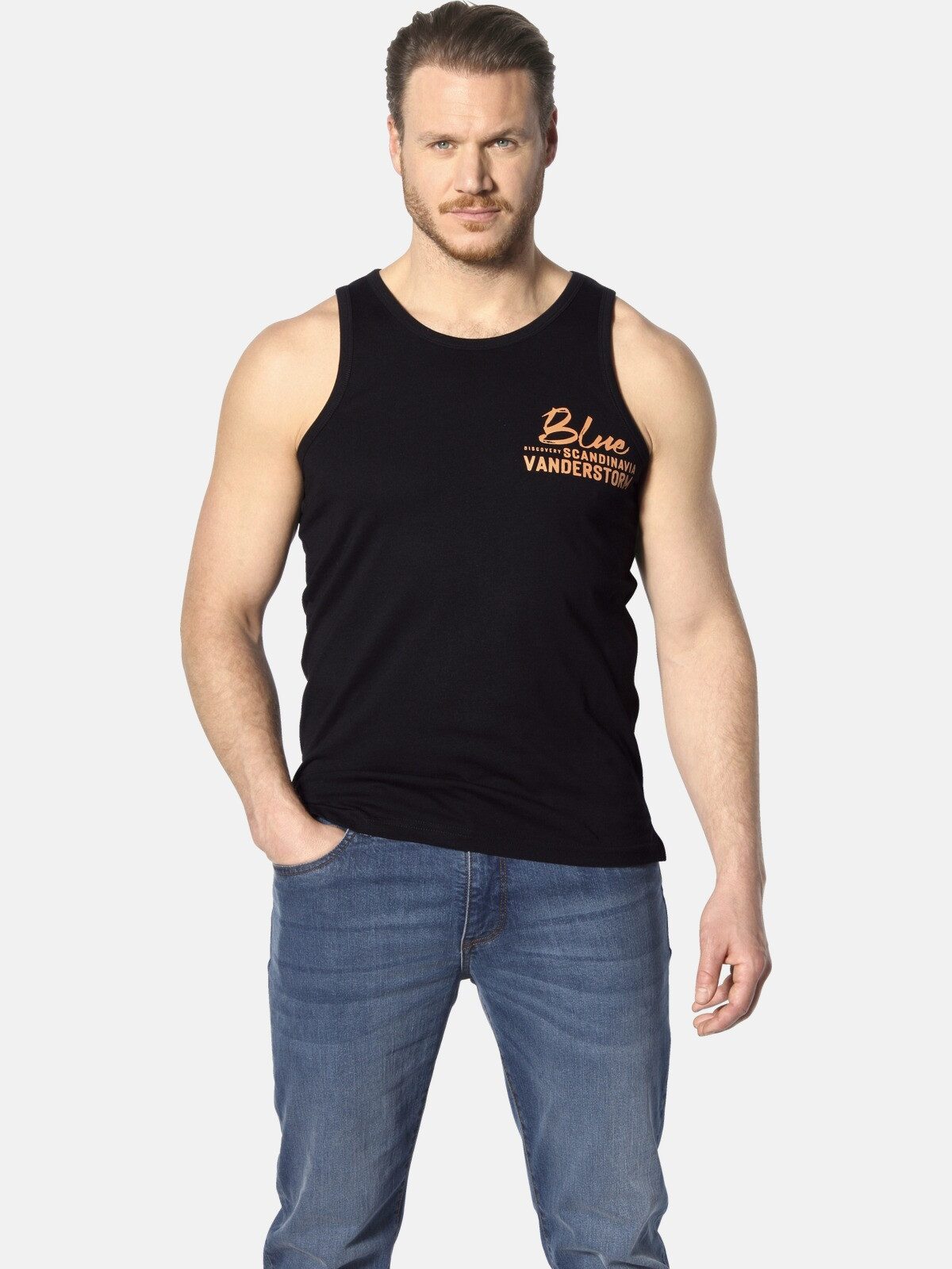 Jan Vanderstorm Muskelshirt FELTON mit Aufdruck günstig online kaufen