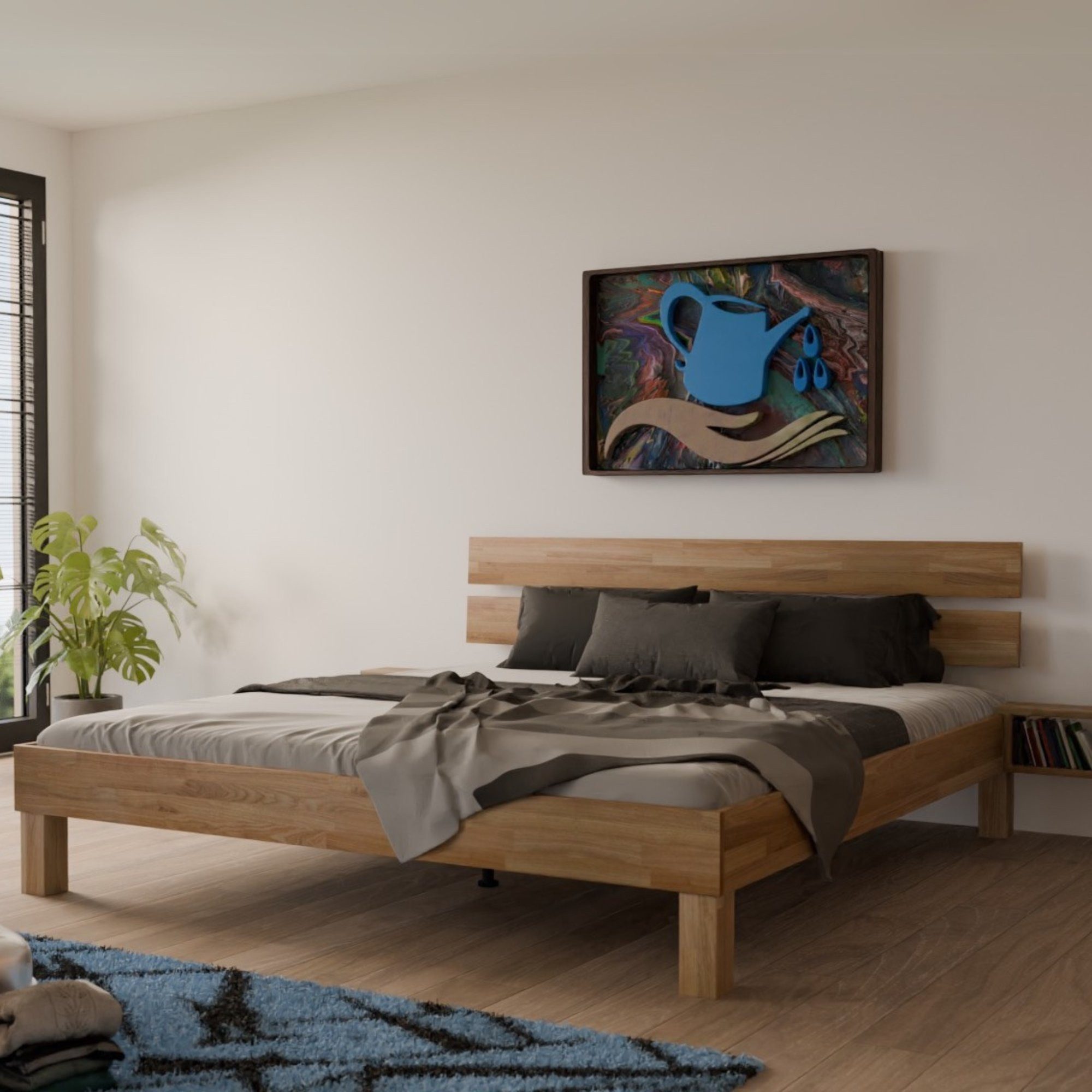 MeinMassivholz Massivholzbett PALMA Wildeiche (Erhältlich in verschiedenen günstig online kaufen