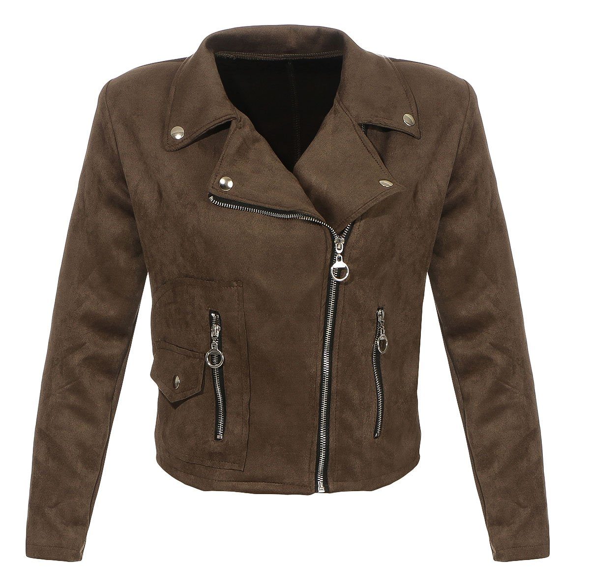 malito more than fashion Lederimitatjacke 19617 Bikerjacke Slim Fit mit Rev günstig online kaufen