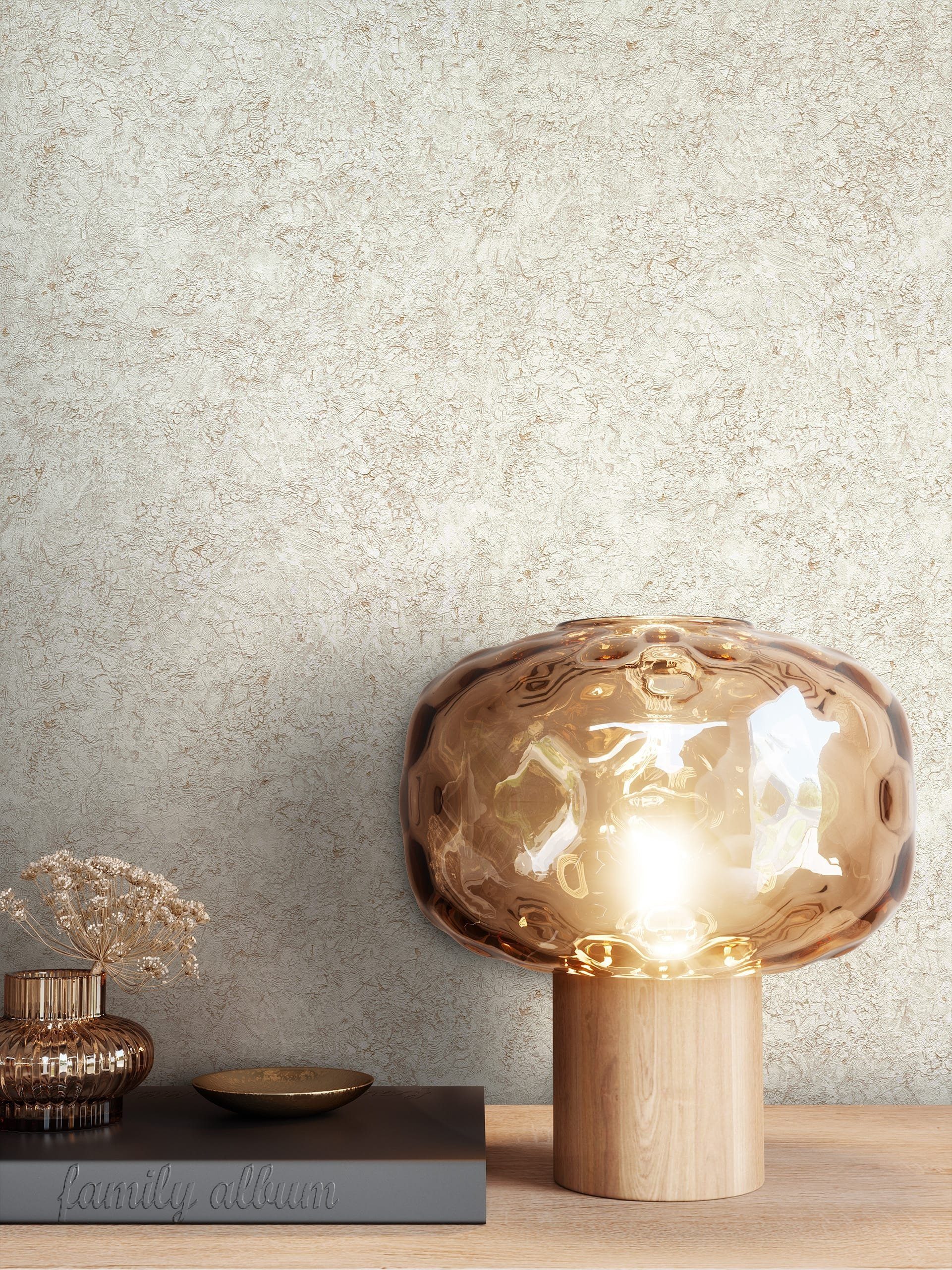 Newroom Vliestapete, Beige Tapete Modern Lava günstig online kaufen