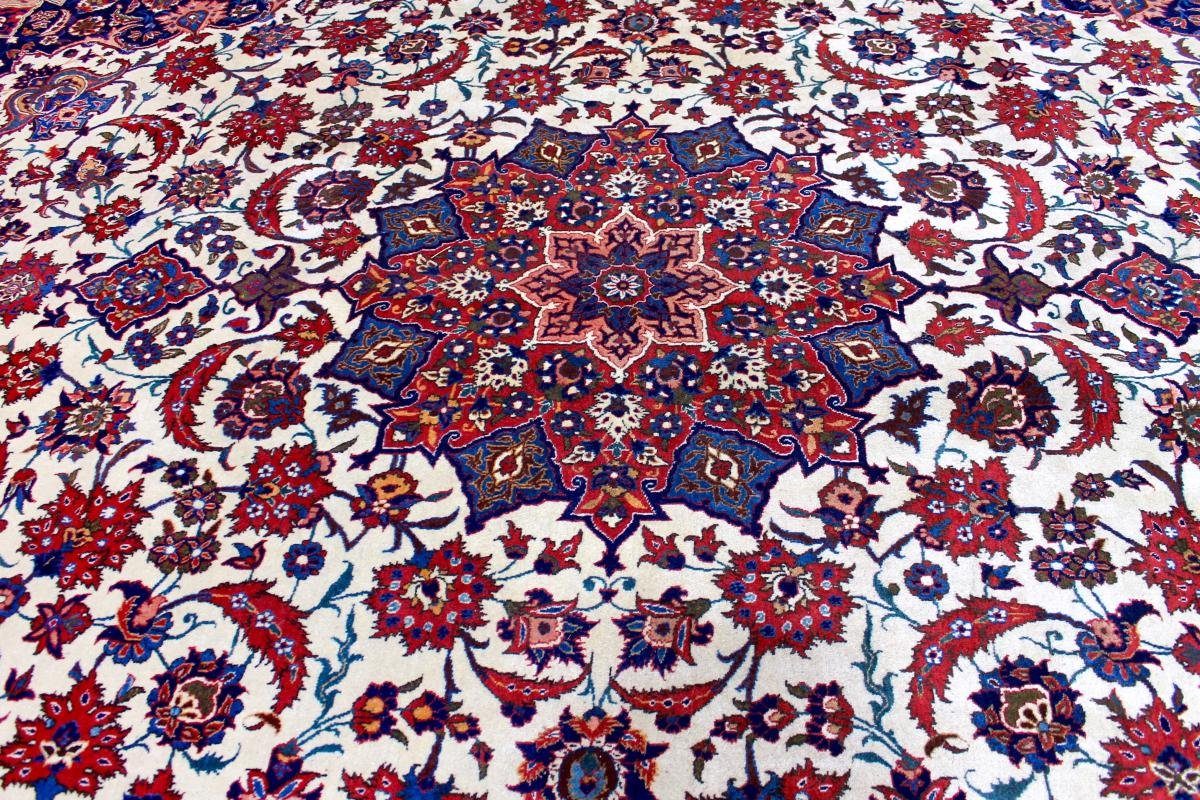 Höhe: Seidenkette mm Orientteppich Isfahan Handgeknüpfter Orientteppich, Nain rechteckig, Trading, 317x413 8