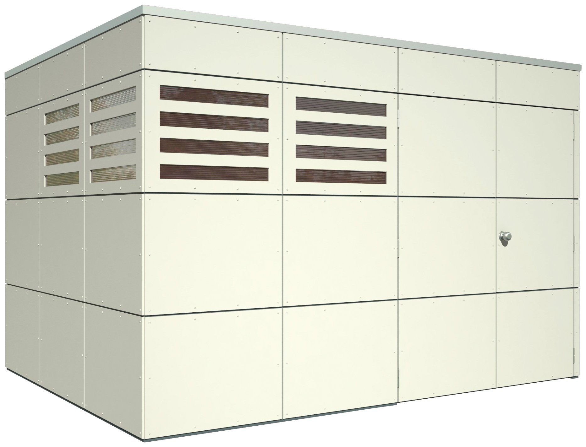 Skanholz Gartenhaus CrossCube Melbourne 4, BxT: 337x253 cm