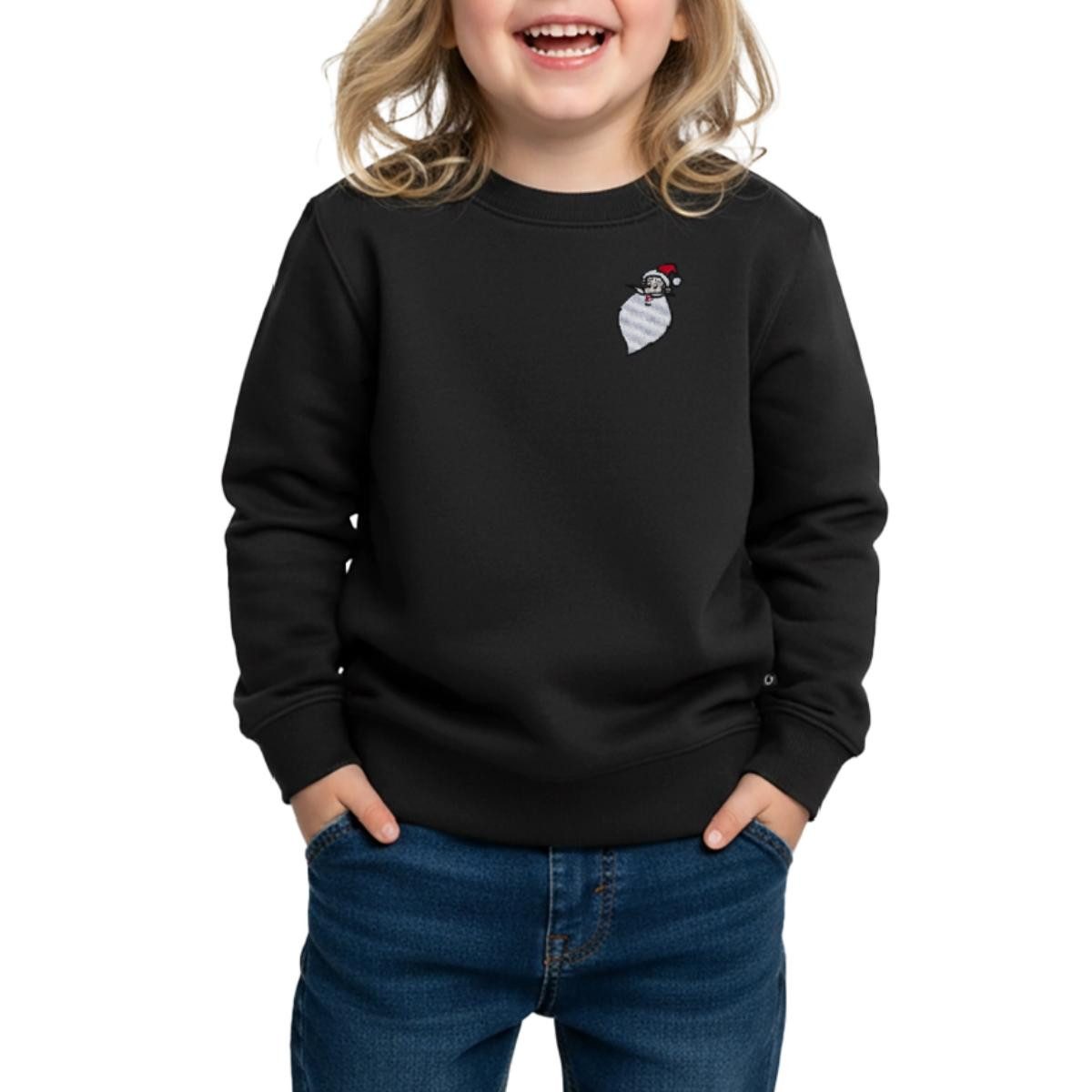 Spreadshirt Sweatshirt Weihnachtsmann & Co. KG Stick Weihnachtsmann Kinder Premium Pullover (1-tlg)