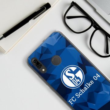 DeinDesign Handyhülle Muster Schalke 04 Camo, Huawei Honor 10 Lite Silikon Hülle Bumper Case Handy Schutzhülle