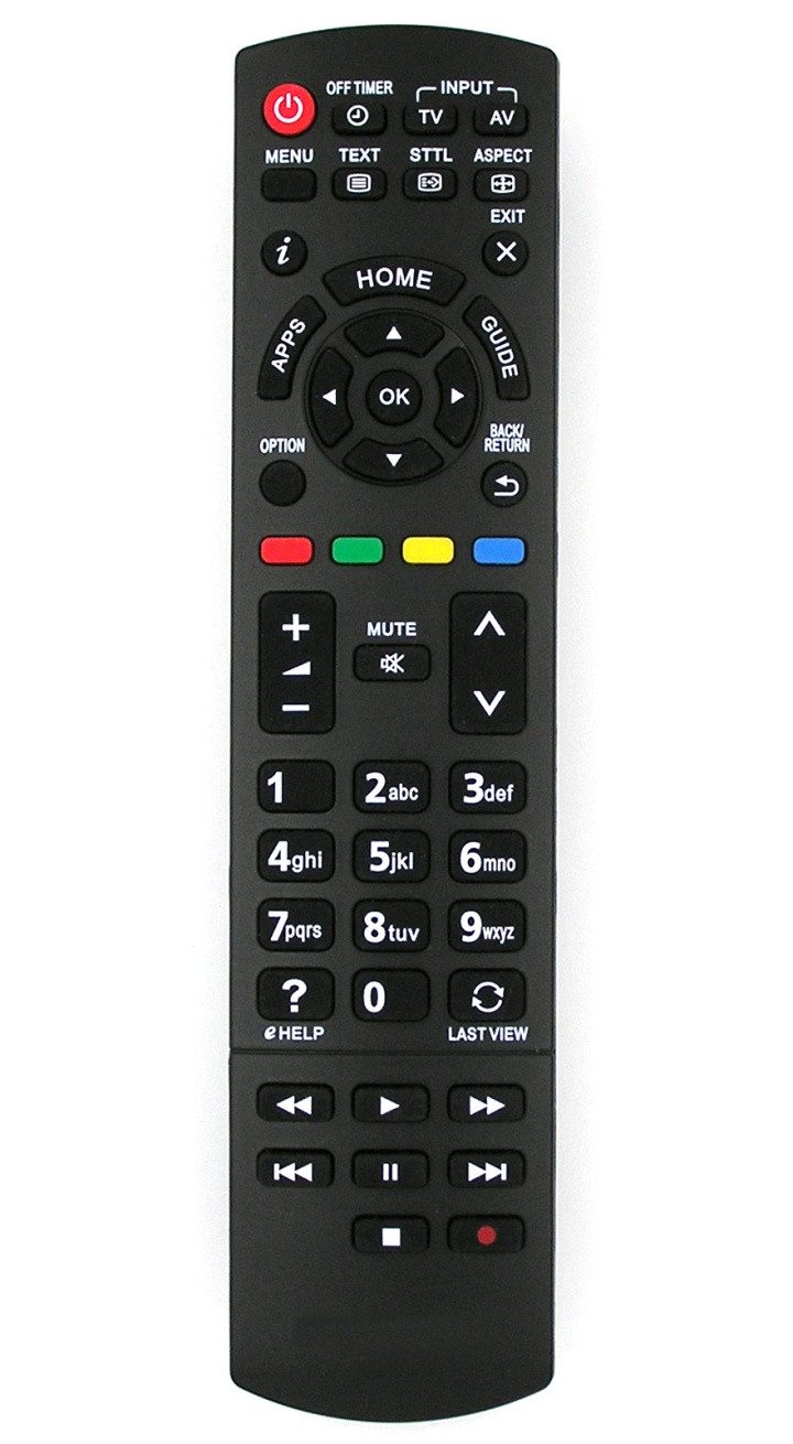 Alltro Ersatz Fernbedienung für Panasonic TX-L42EW6K TX-L50BL6B TX-L50BL6E Fernbedienung