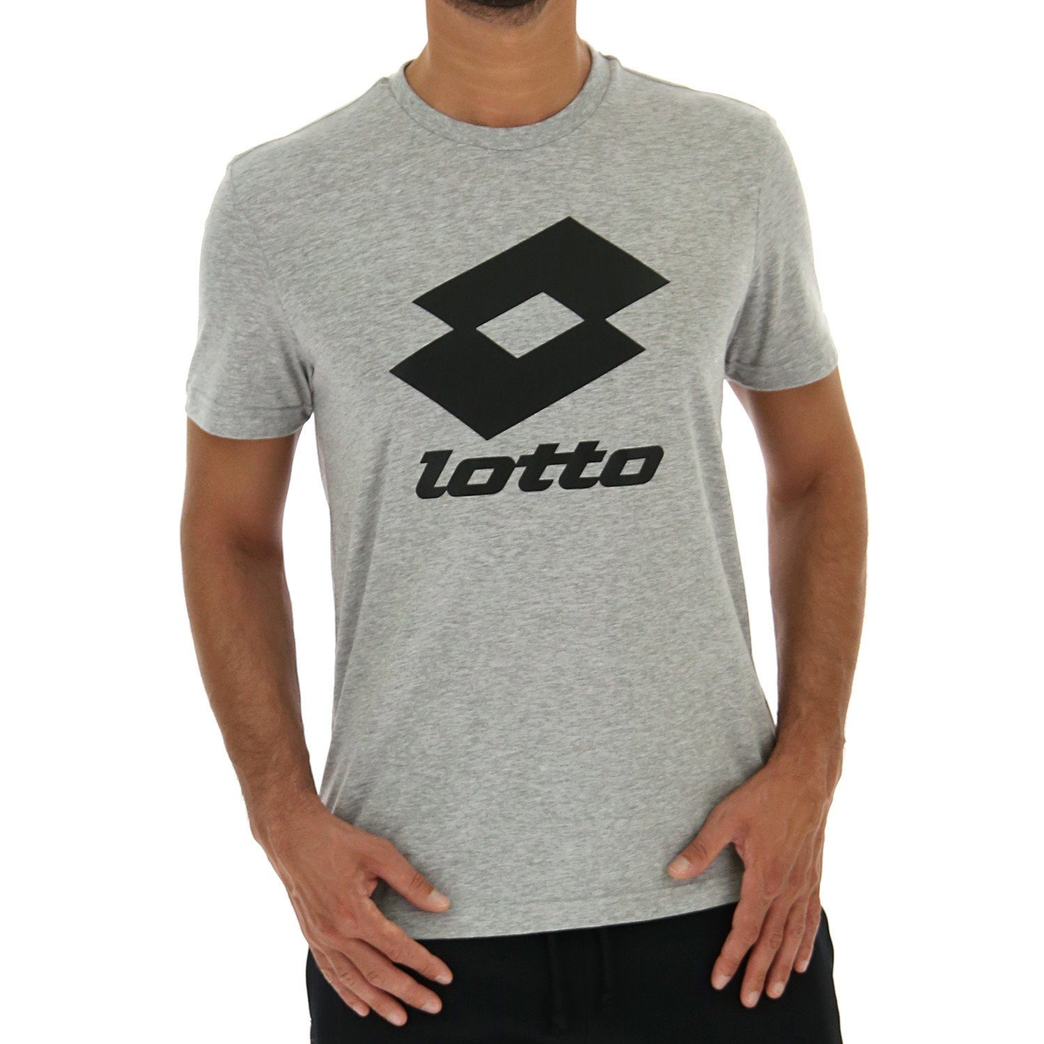lotto T-Shirt Herren Rundhals T-Shirt Kurzarm - 217609 Smart III Tee Grau