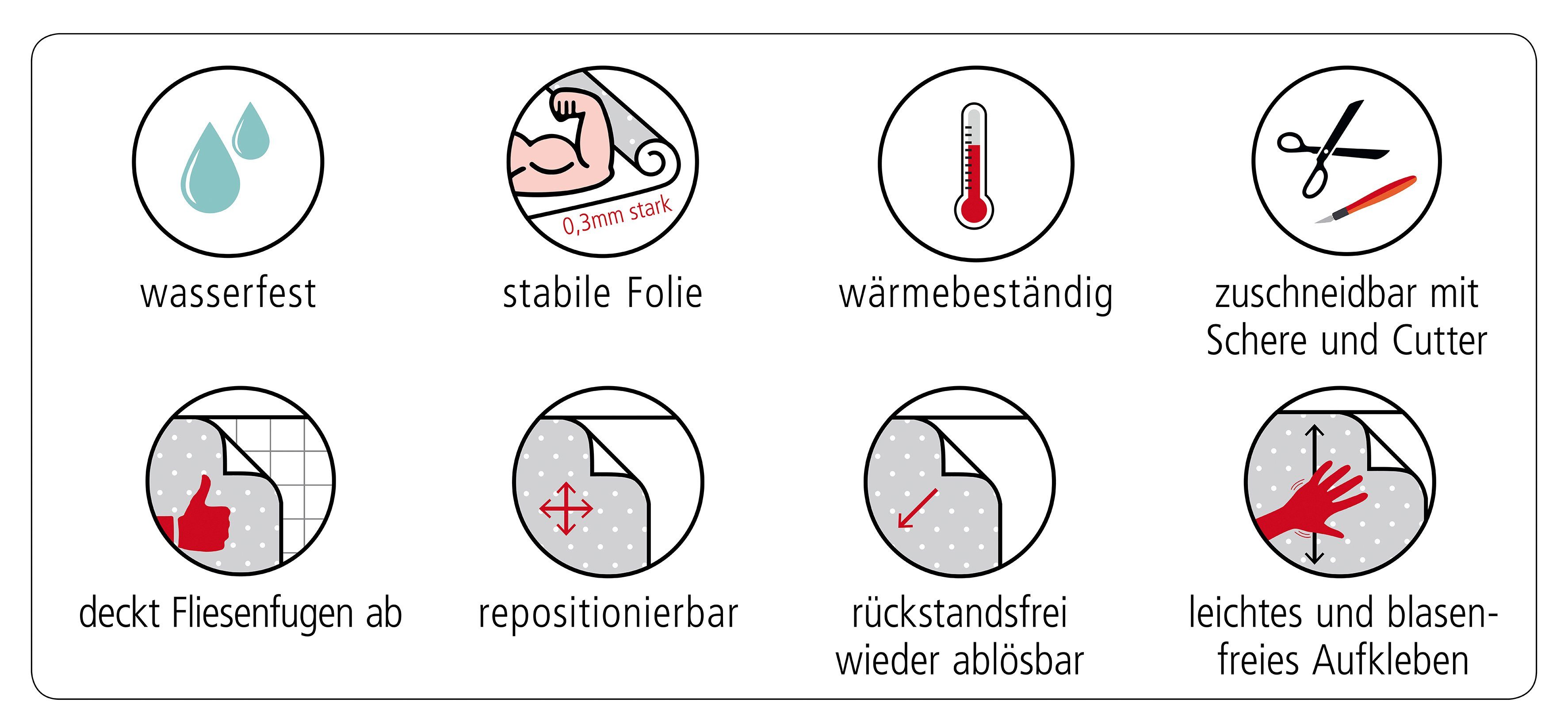 MySpotti Küchenrückwand Küchenrückwand-Folie selbstklebende und Heaven, flexible fixy