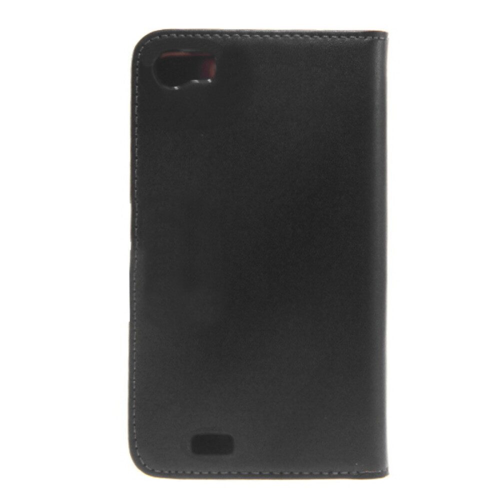 Handytasche Leder Handyhülle Wiko Lenny Schwarz Schutzhülle Tasche Schutz Case 425 (Book Cover)