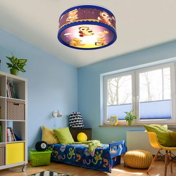etc-shop Dekolicht, Leuchtmittel inklusive, Warmweiß, Kinder Decken Lampe Tier Motiv Jungen Mädchen Spiel Zimmer Leuchte im-