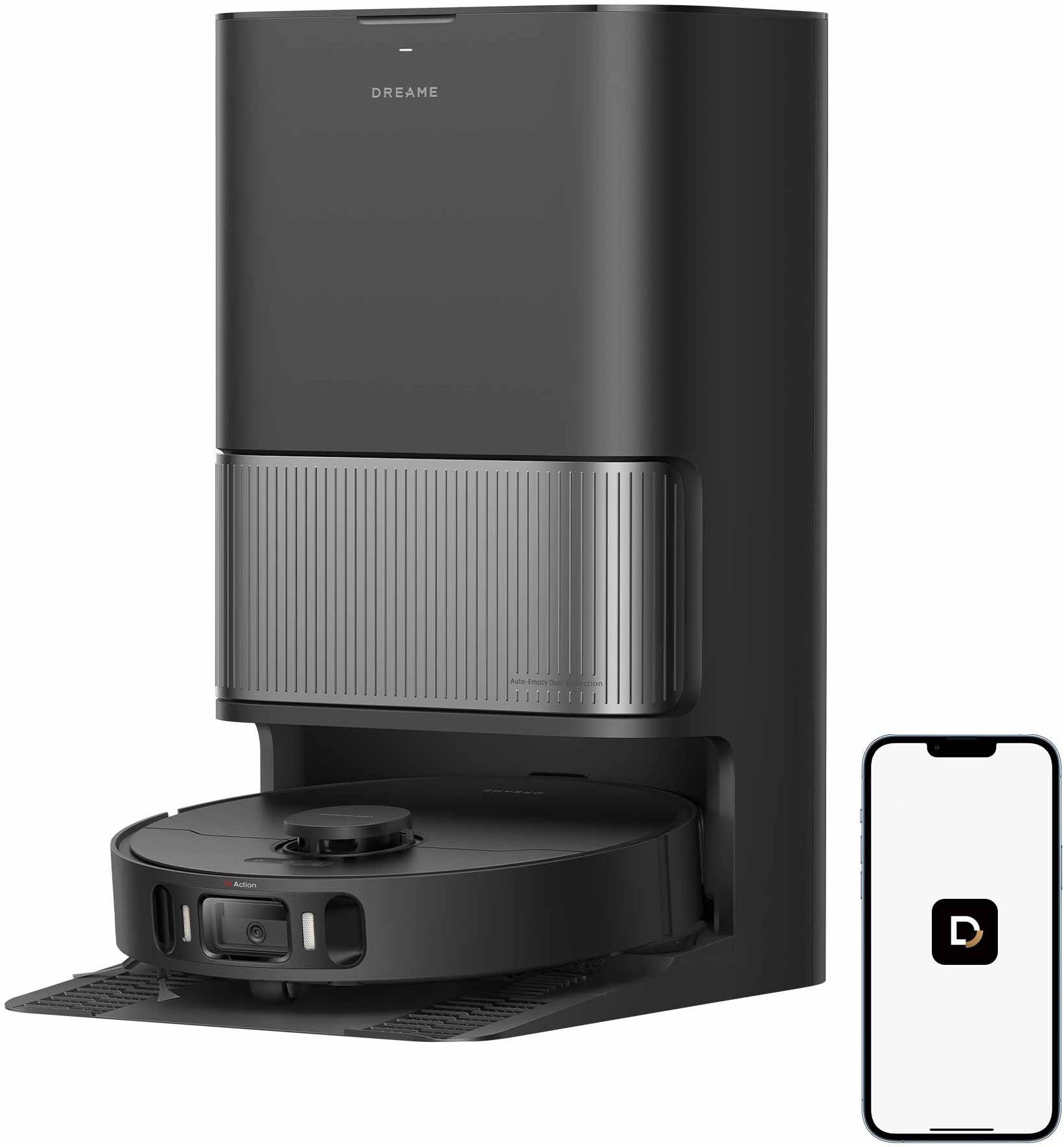 Dreame Saugroboter L40 Ultra AE, Mit Wischfunktion, 600 W, mit Beutel, 19.000Pa Saugkraft, Moppreinigung, KI-gestützte Hinderniserkennung schwarz