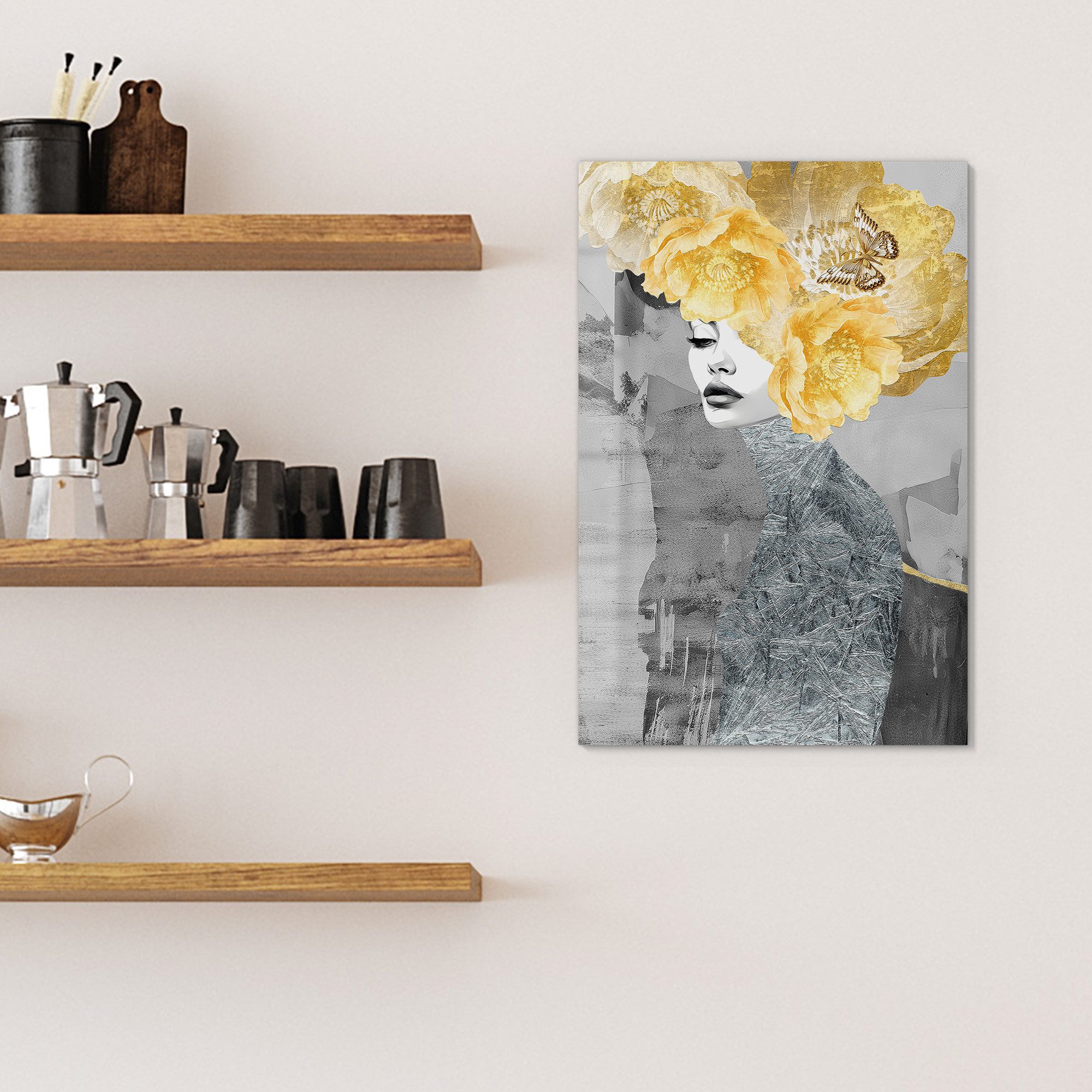 DEQOART Magnettafel 'Facetten der Naturseele', Whiteboard Pinnwand beschreibbar