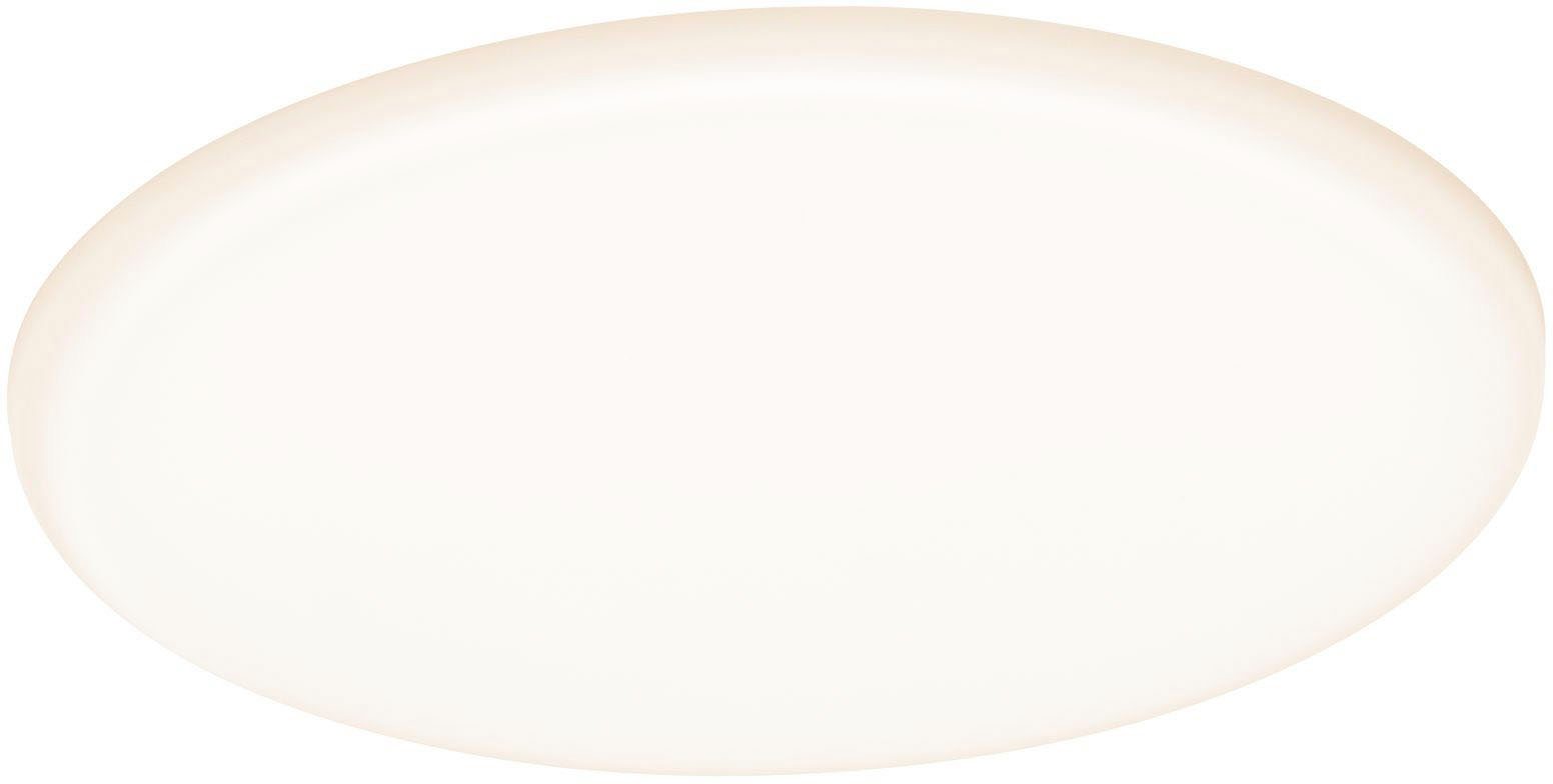 Paulmann LED Einbauleuchte Veluna VariFit IP44 3-Stufen-dimmbar rund 185 17W 3.000K Satin, LED fest integriert, Warmweiß, LED Einbaupanel IP44 3-Stufen-dimmbar rund 185 17W 3.000K Satin