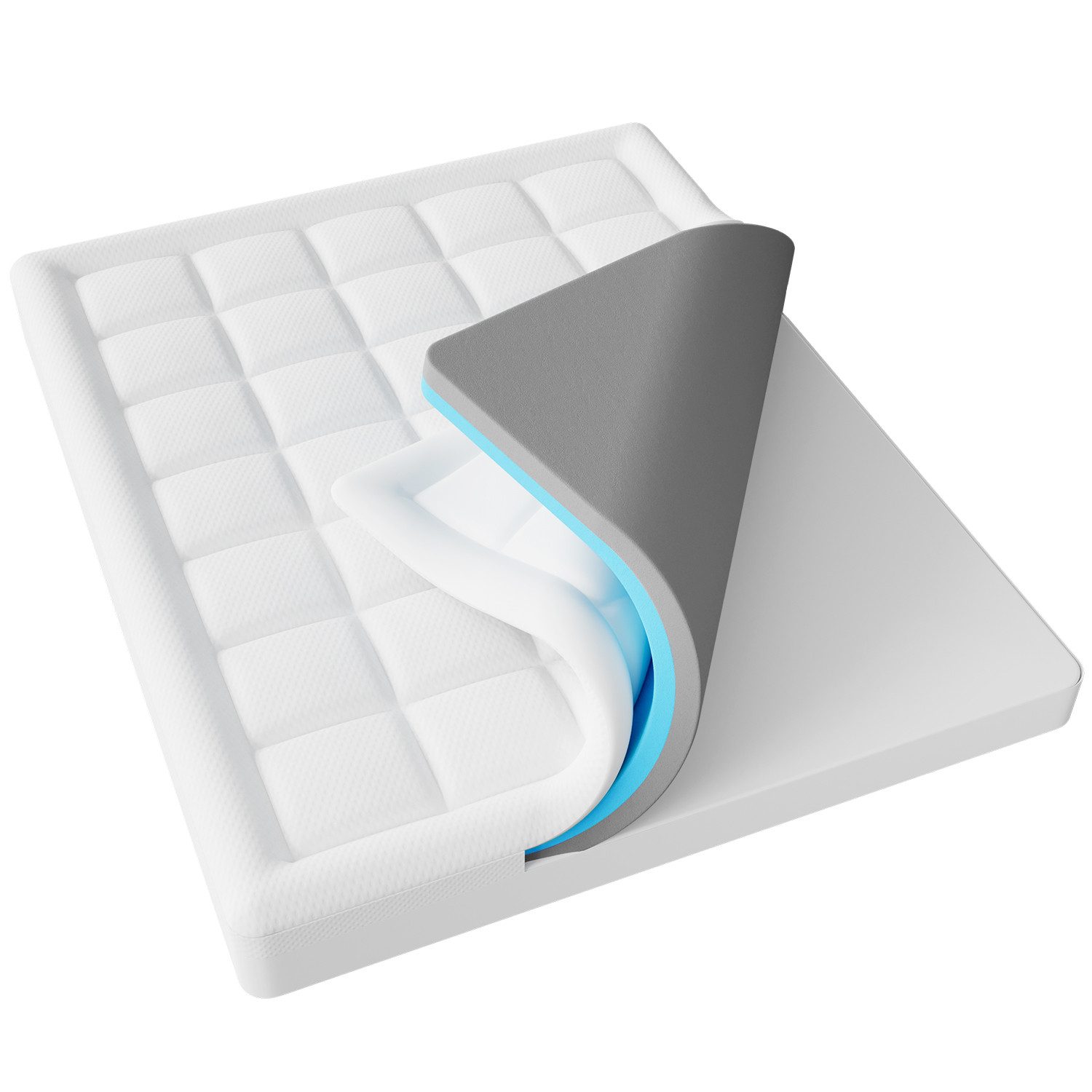 Elemuse, Topper H3/H4 Gel Memory-Schaum Matratzentopper, günstig online kaufen
