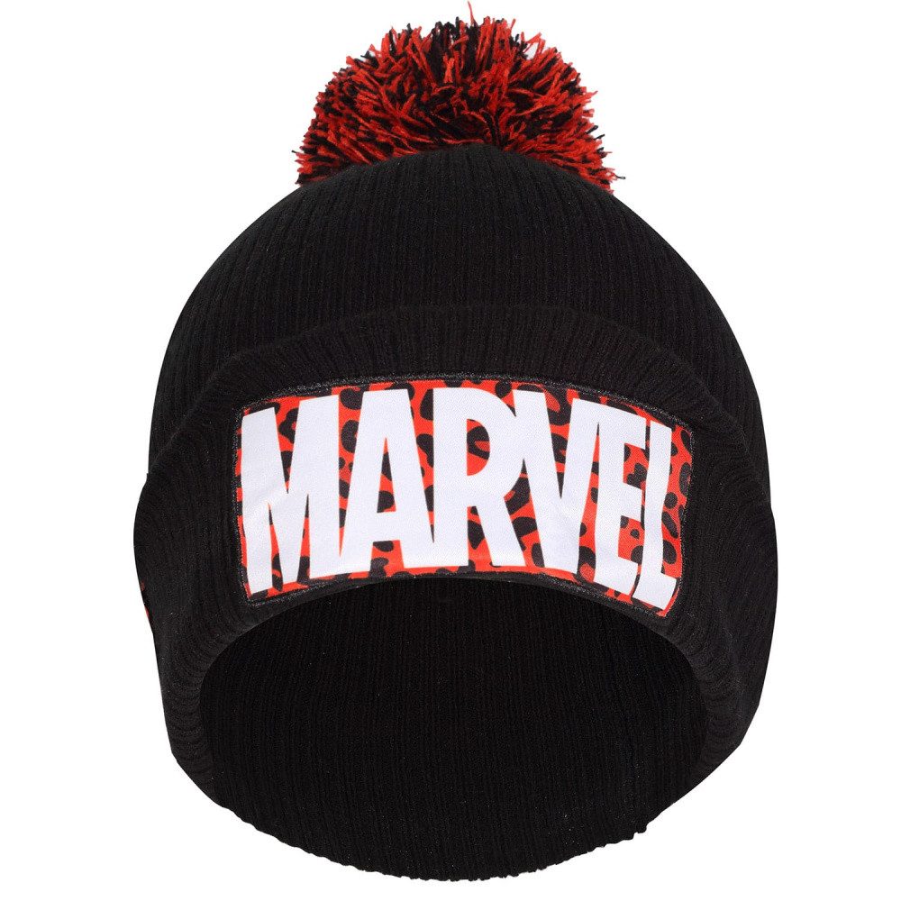 Heroes Inc Schal Marvel Beanie Leopard Logo