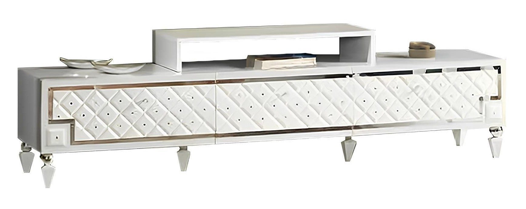 Xlmoebel Lowboard TV-Möbel Entertainment-Center Multimedia-Board Fernsehtisch (TV Ständer), Hergestellt in Europa