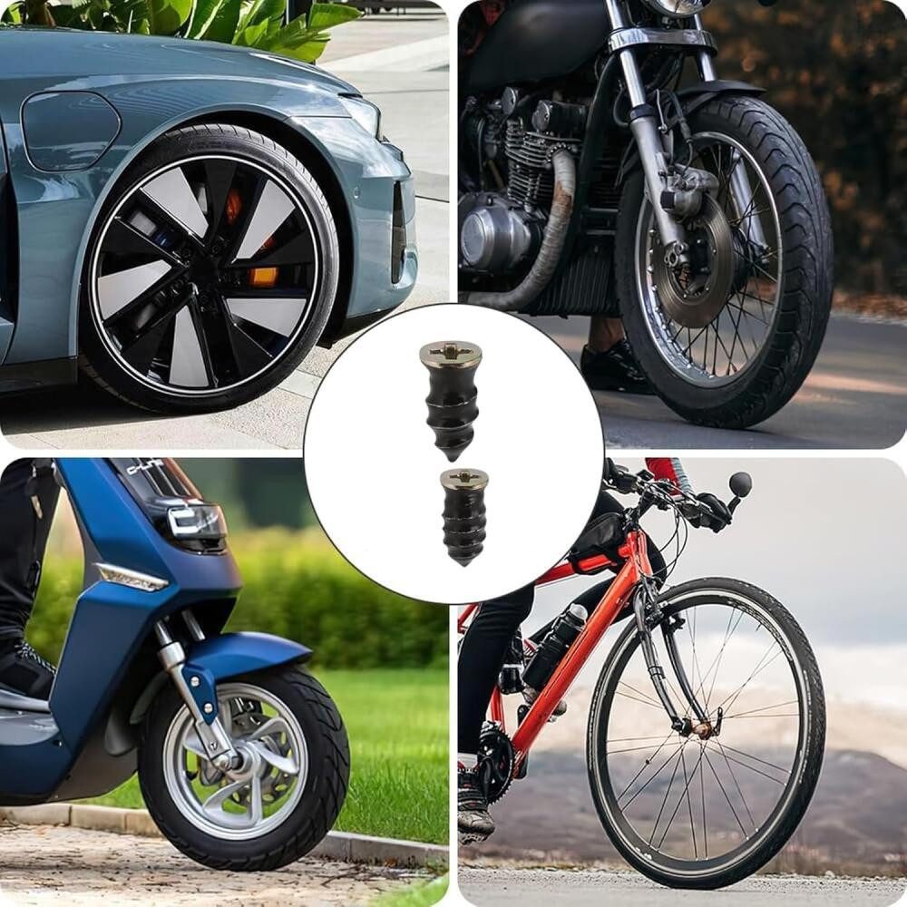 FELIXLEO Tire Repair Kit, 40-Piece Tire Repair Kit for Cars and Motorcycles, Tubeless Repair Kit, 1-Piece