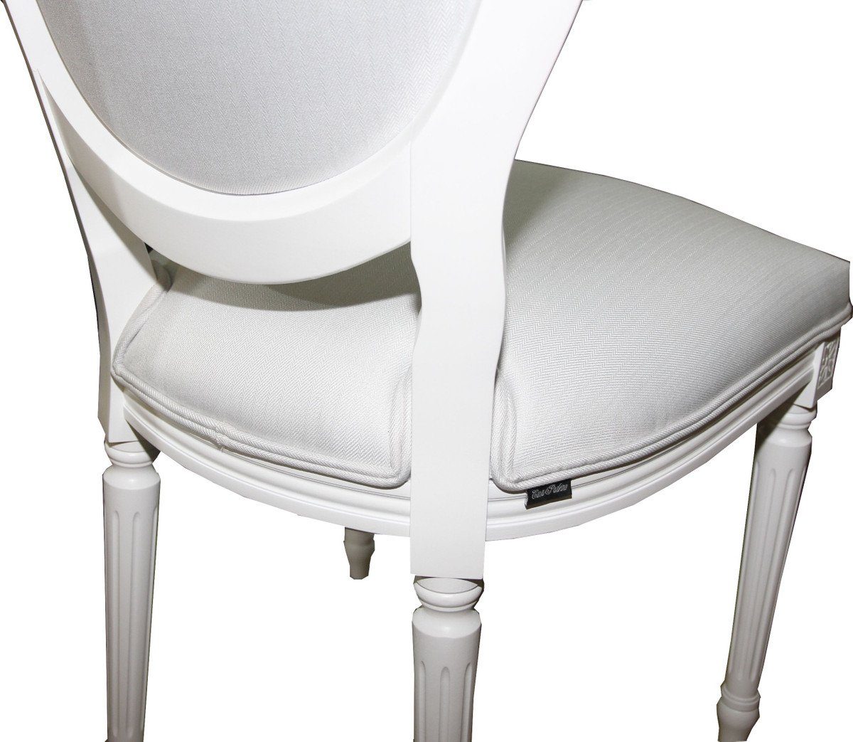 Weiß Stuhl - Casa Luxus Weiß / Esszimmer Barock Qualität Esszimmerstuhl Luxus Padrino